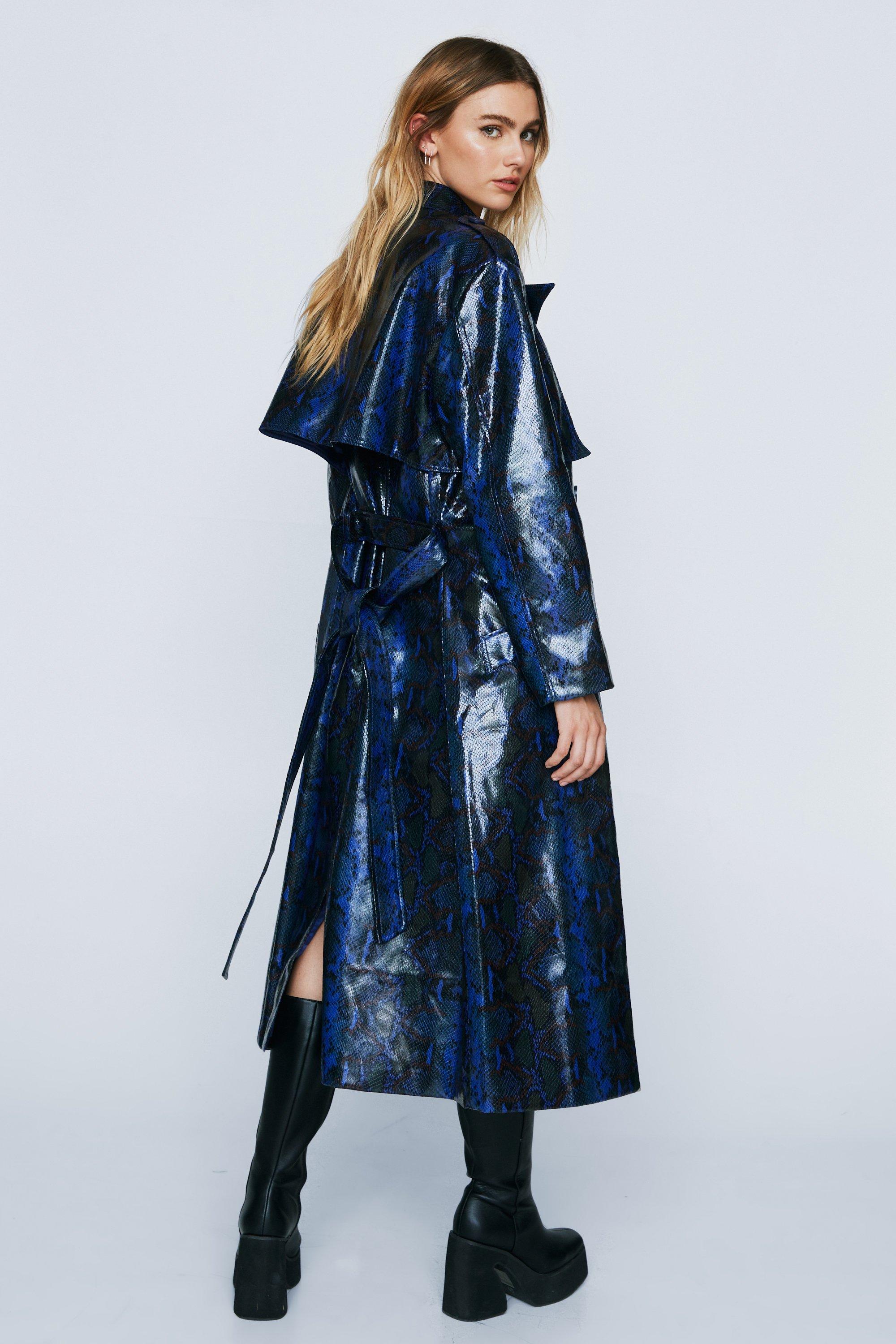 Blue hot sale vinyl coat