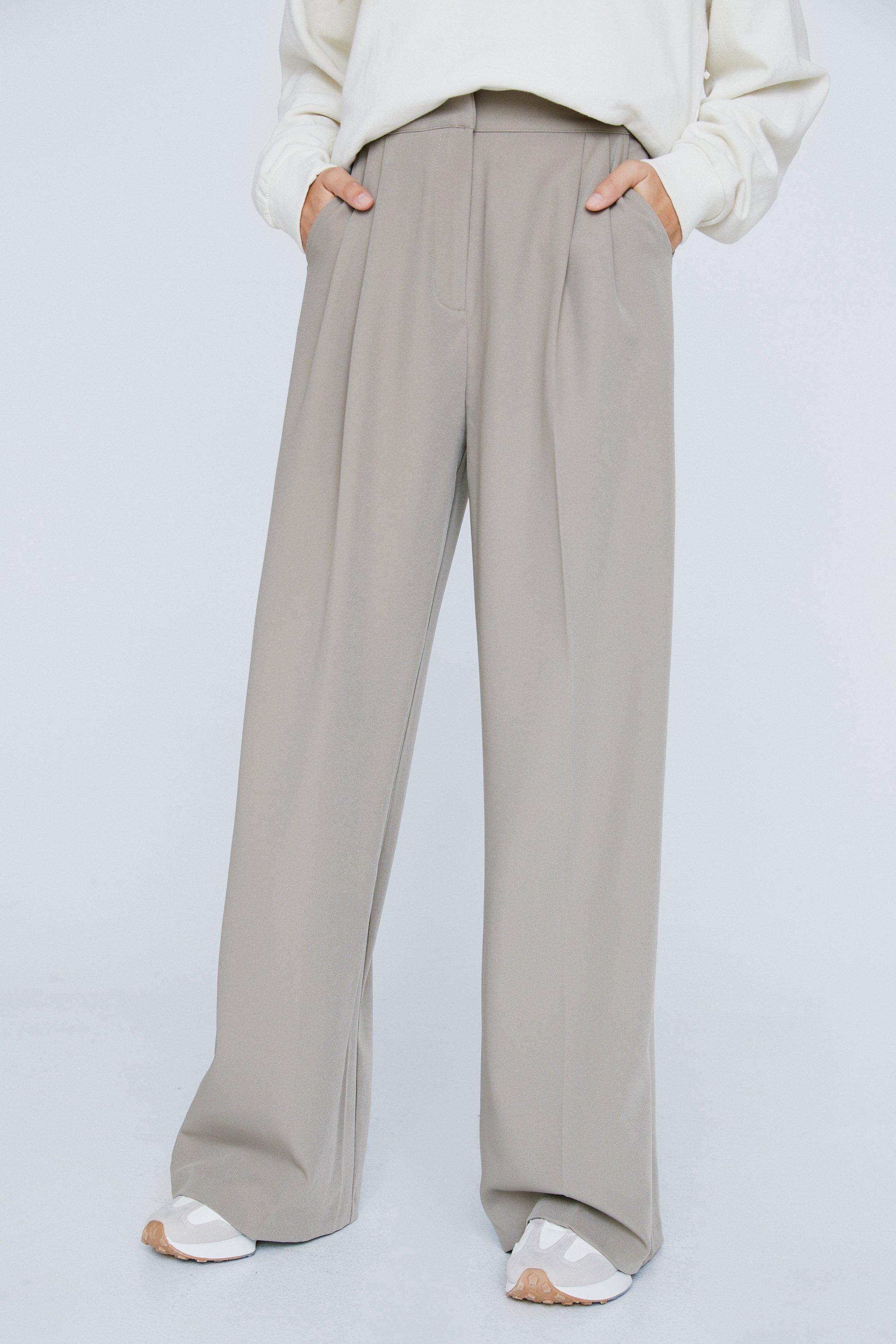 Pleat front trousers on sale womens