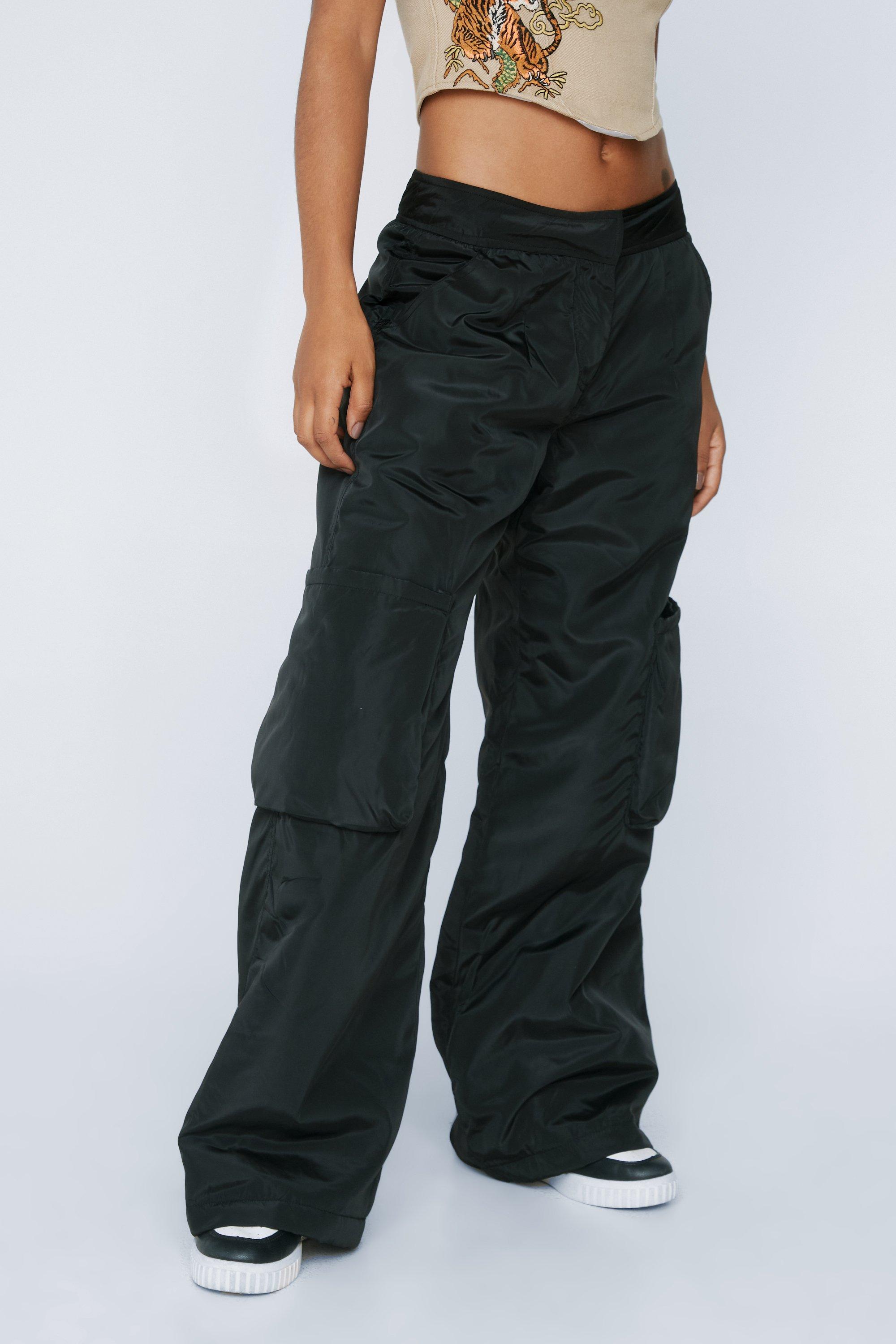 Mid Rise Padded Pocket Cargo Pants