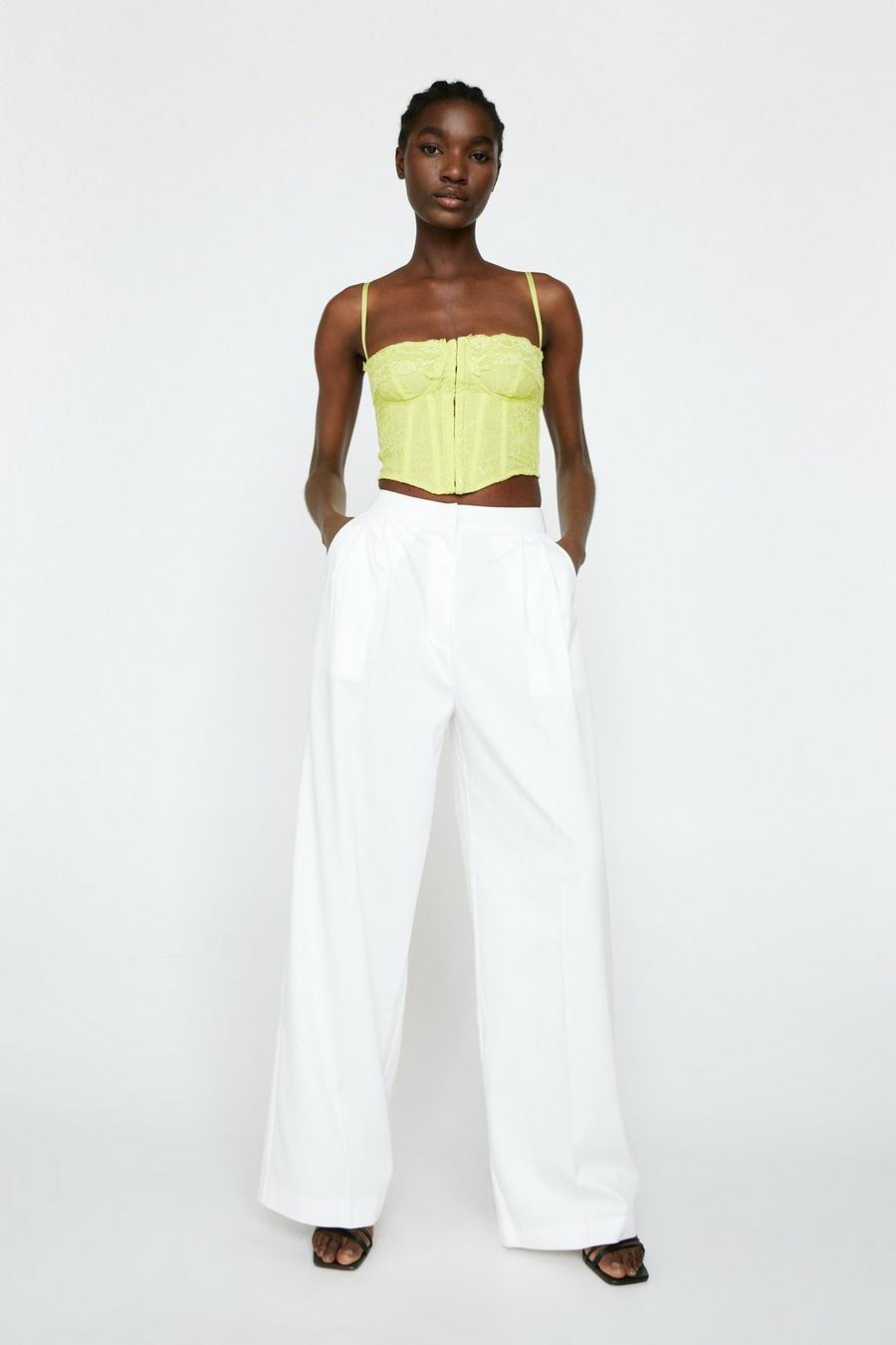 Pleat Front Tailored Pants