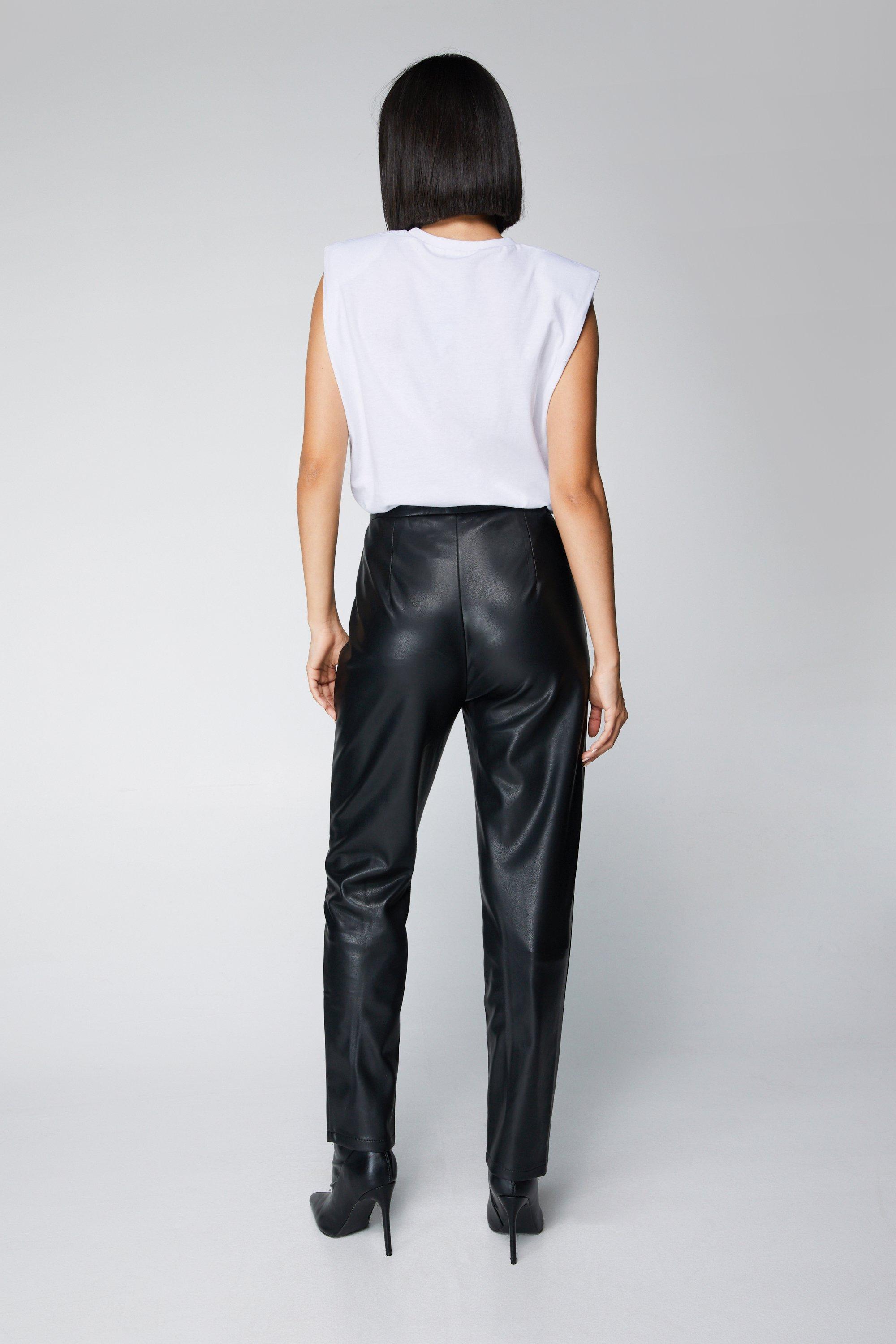 Faux Leather Trousers