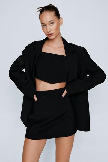 Black Premium Tailored Single Breasted Blazer
