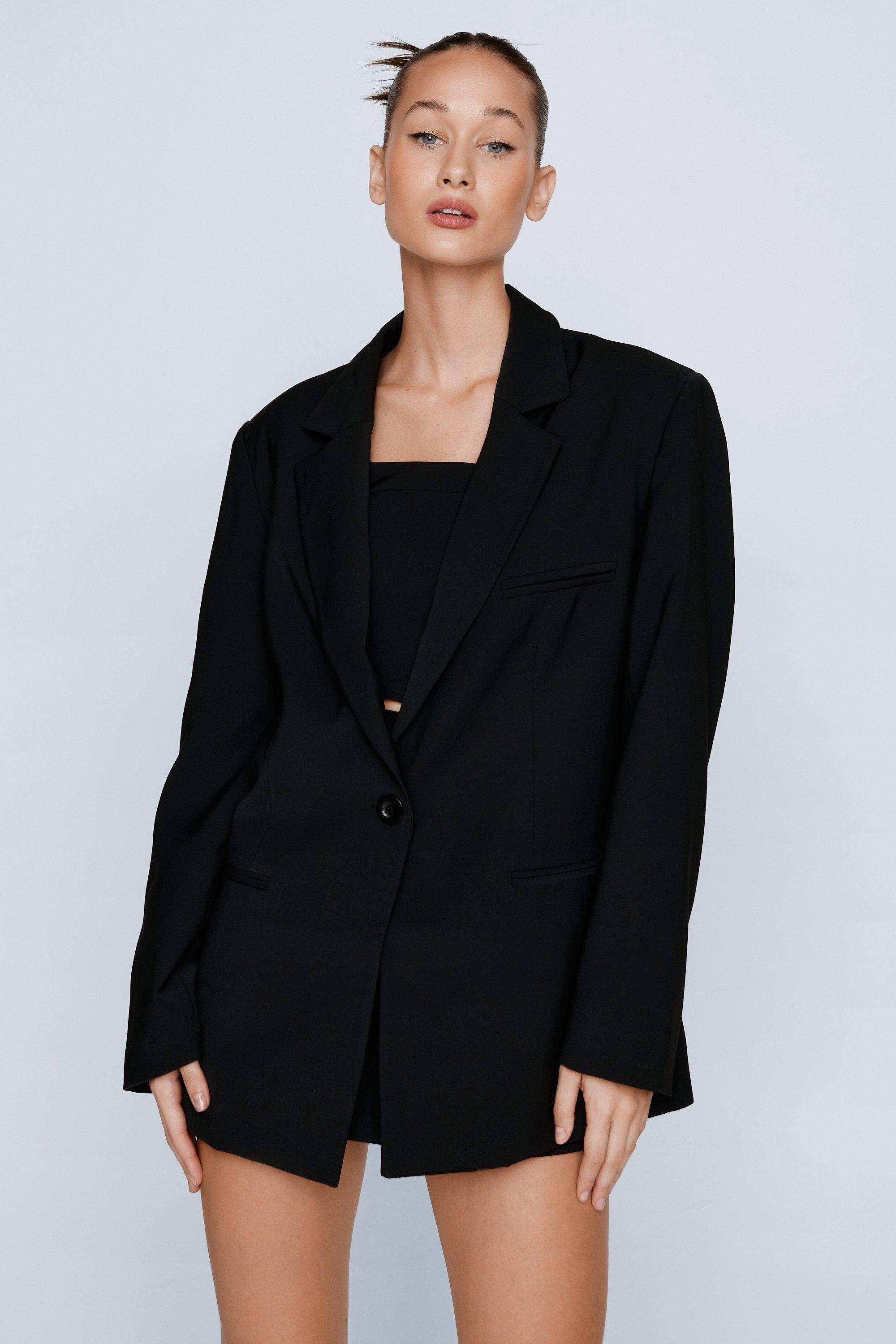 Oversized Tailored Single Breasted Blazer