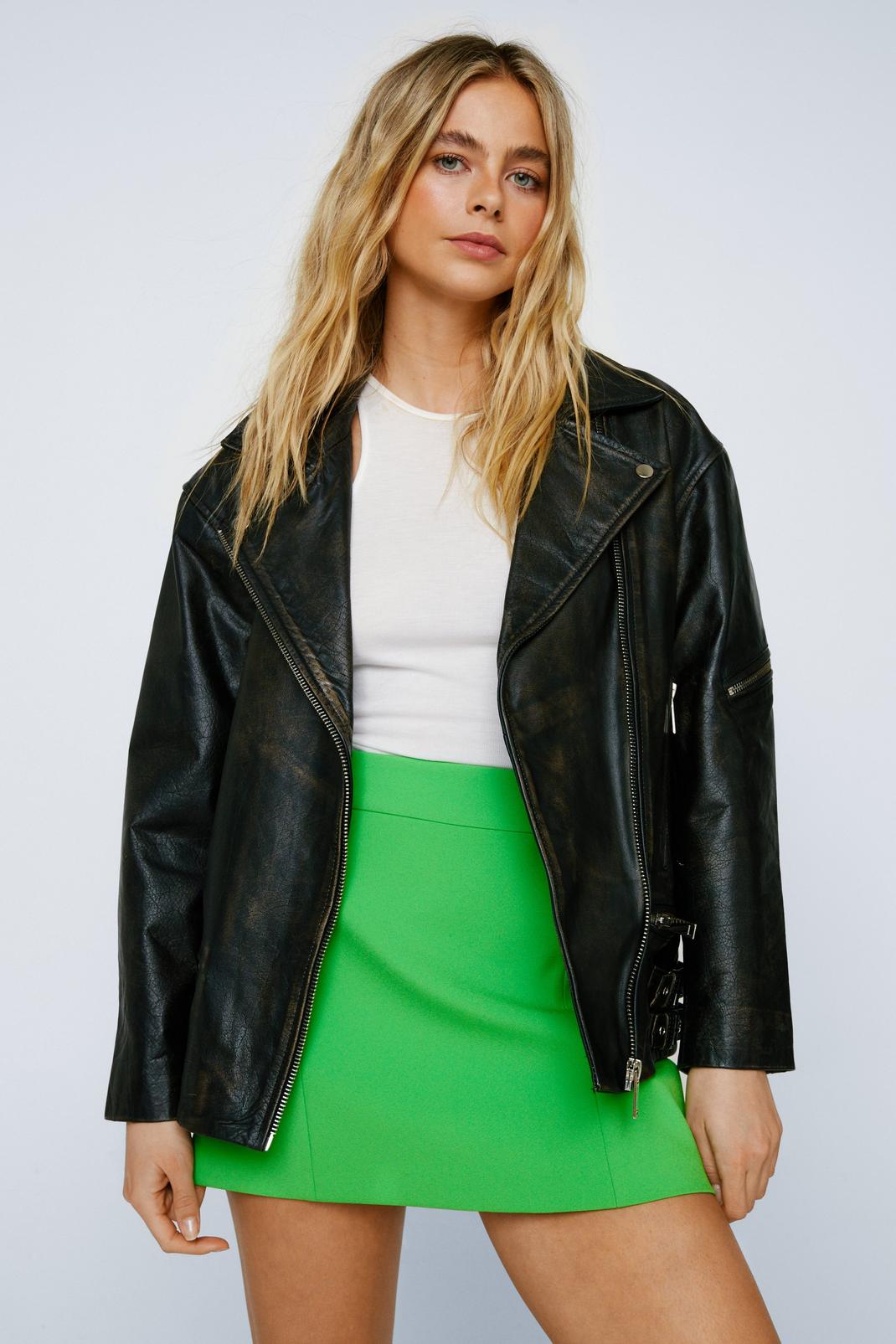 Green Premium Tailored Mini Skirt image number 1