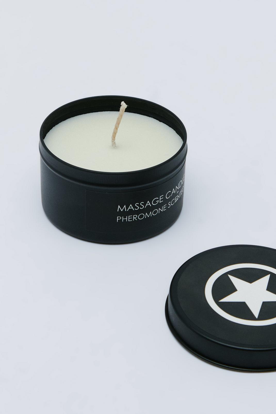 Black Pheromone Scented Massage Candle image number 1
