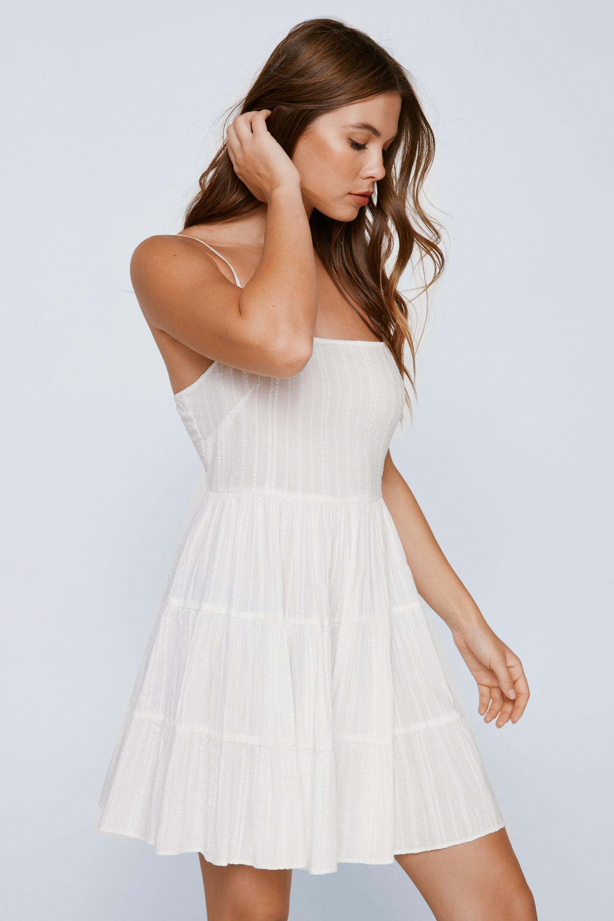 Strapless seersucker hot sale dress