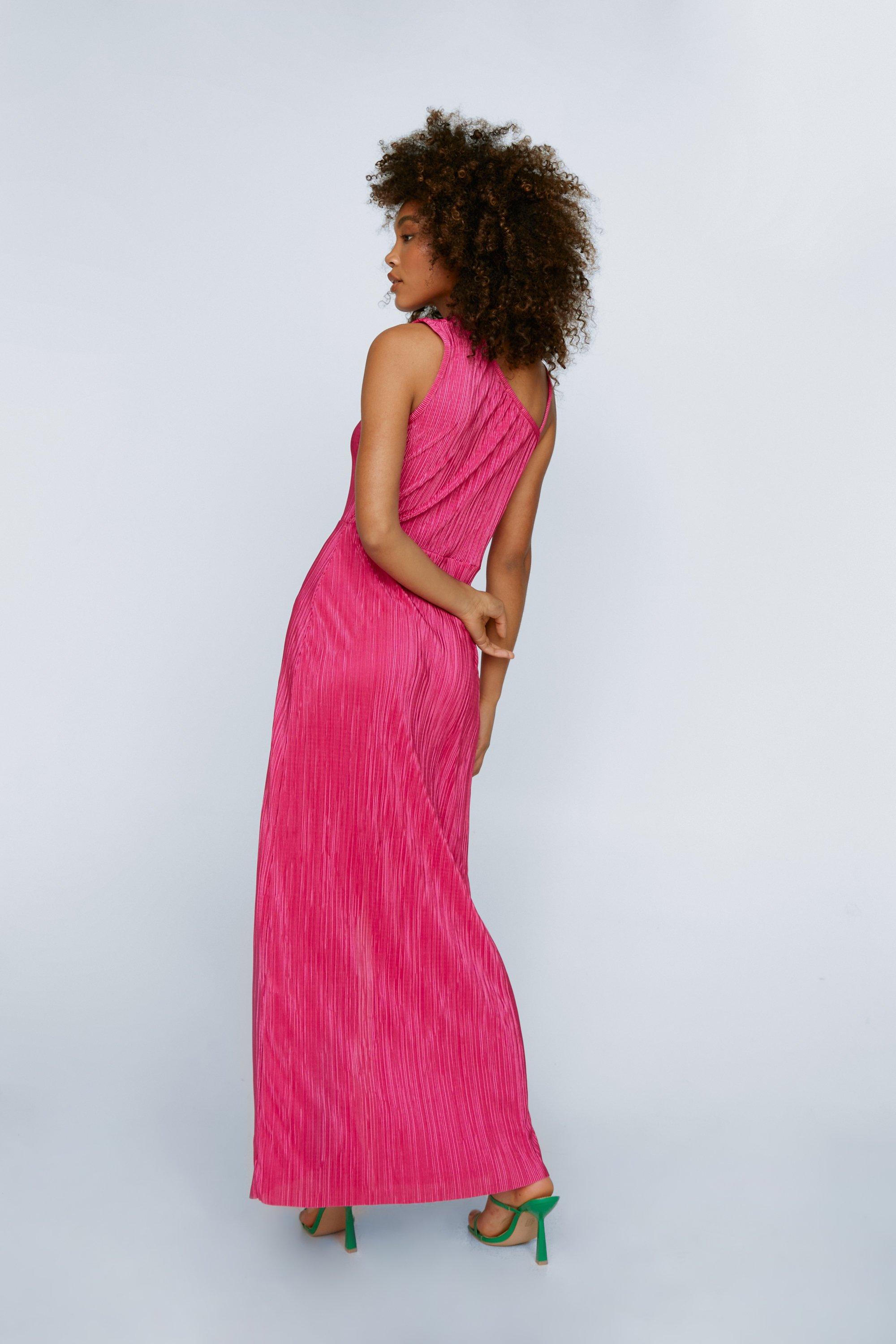 Plisse maxi hot sale dress