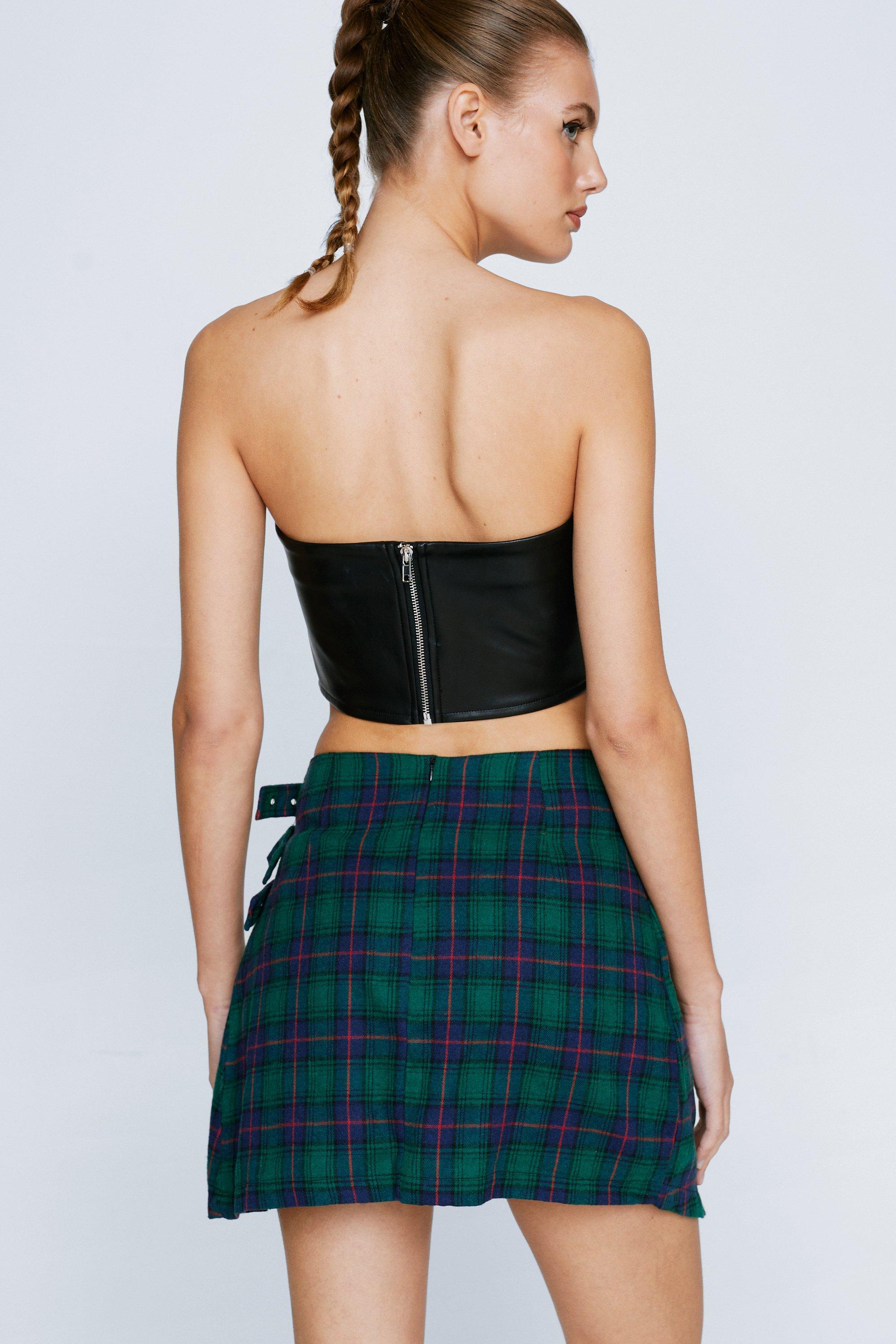 Checkered skirt hotsell nasty gal