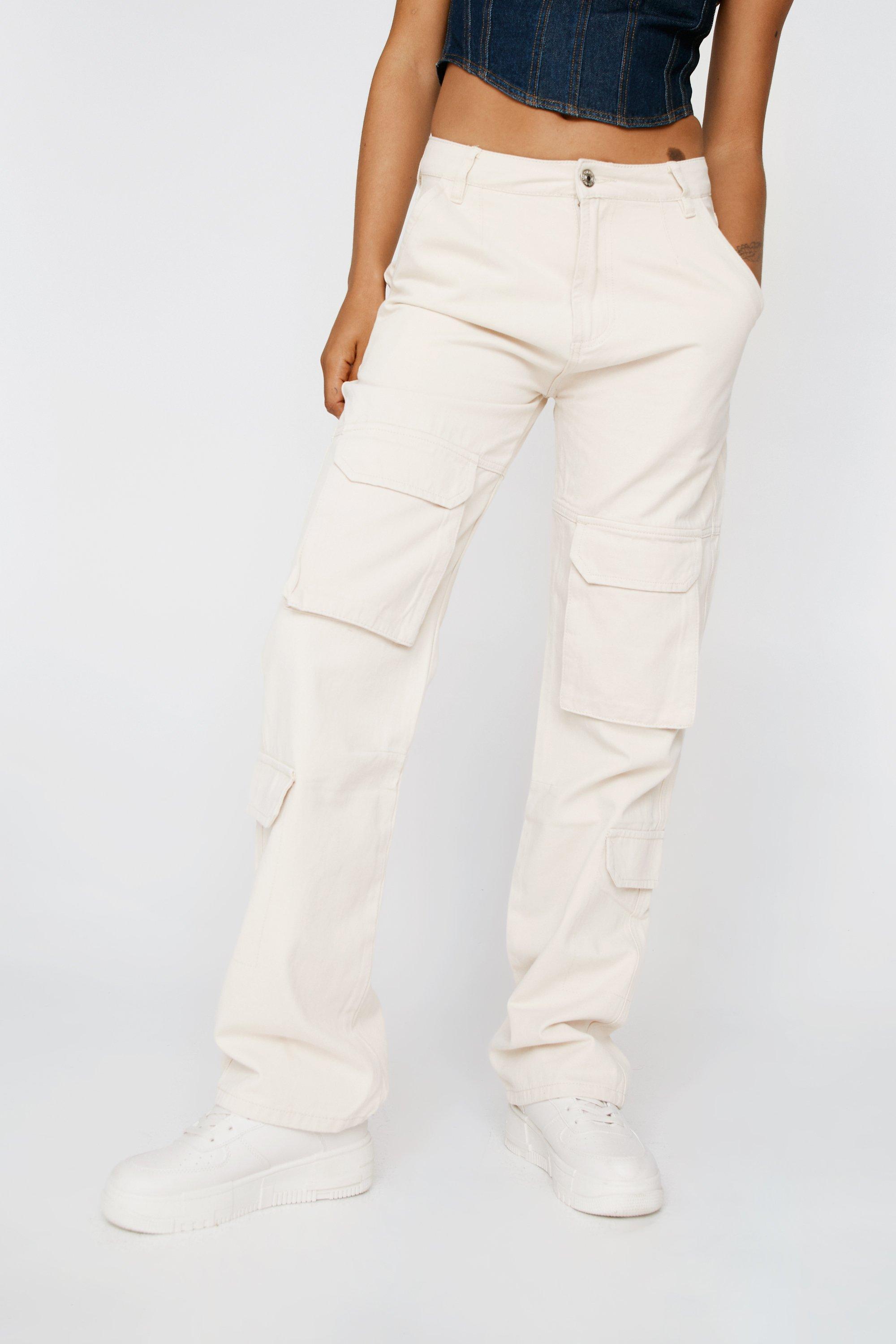 women's mid rise cargo pants