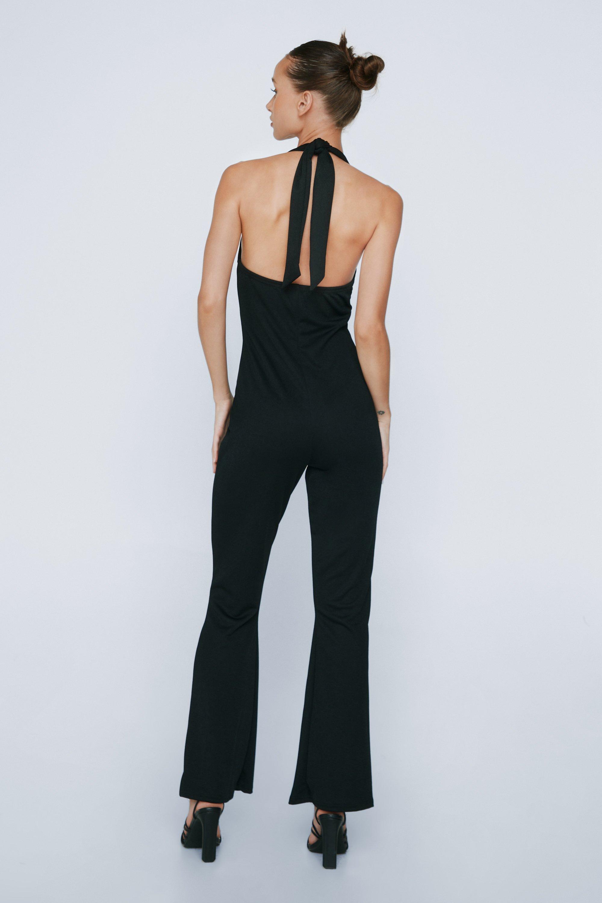 Petite flare hot sale jumpsuit