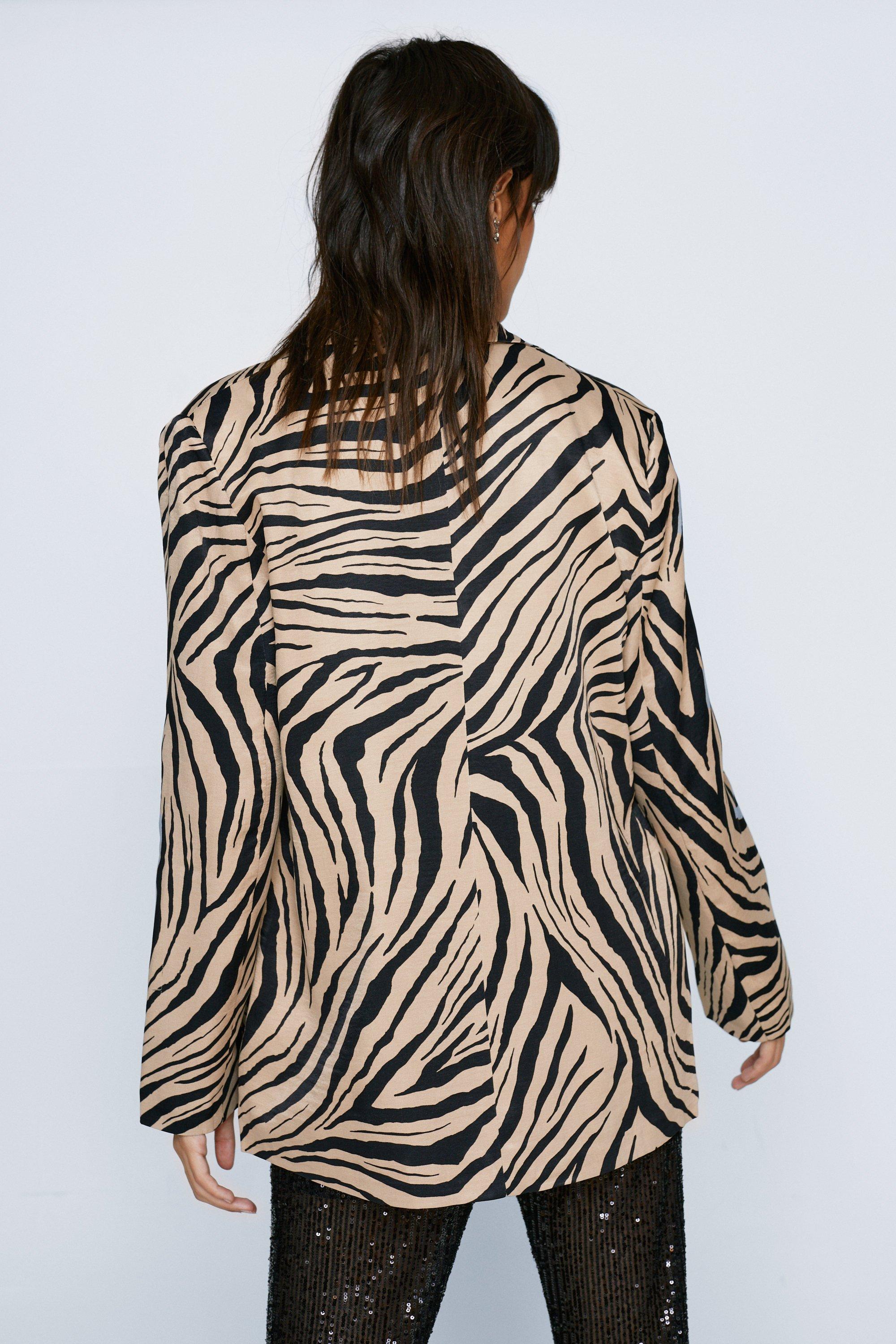 Zara hot sale zebra jacket