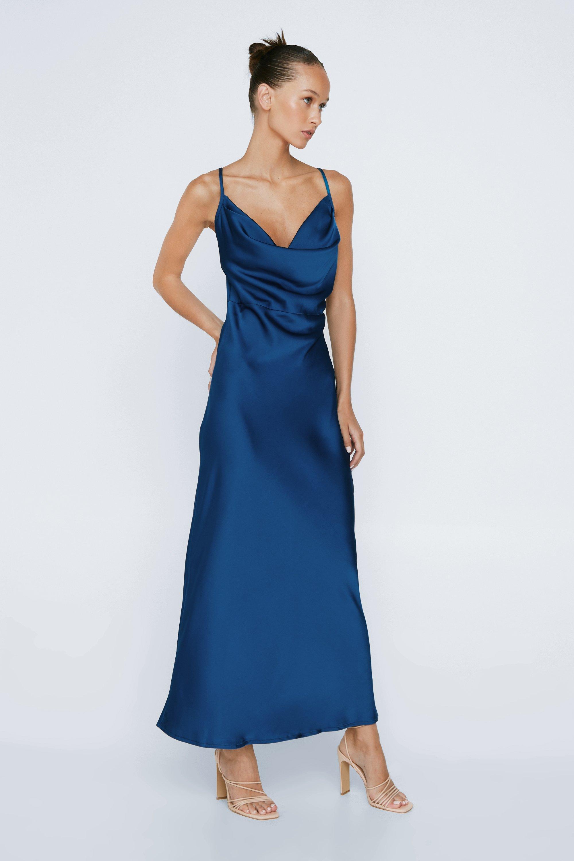 Petite blue maxi sales dress