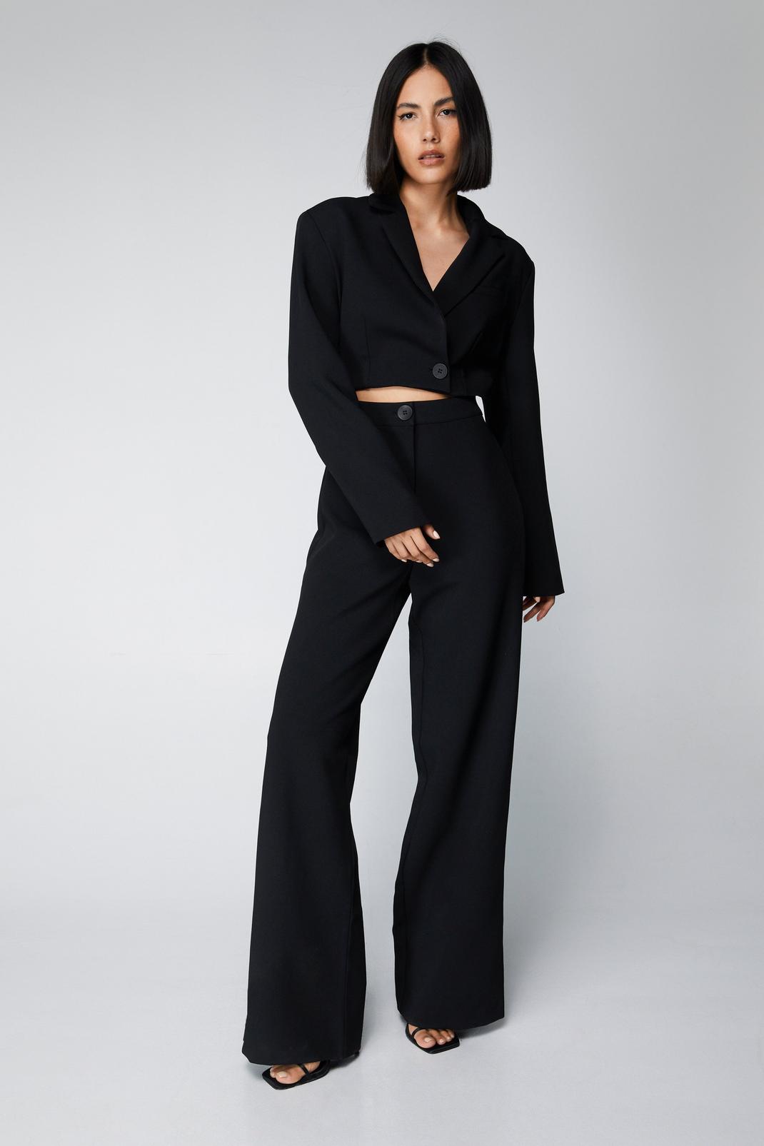 Black Tailored Cut Out Jumpsuit image number 1