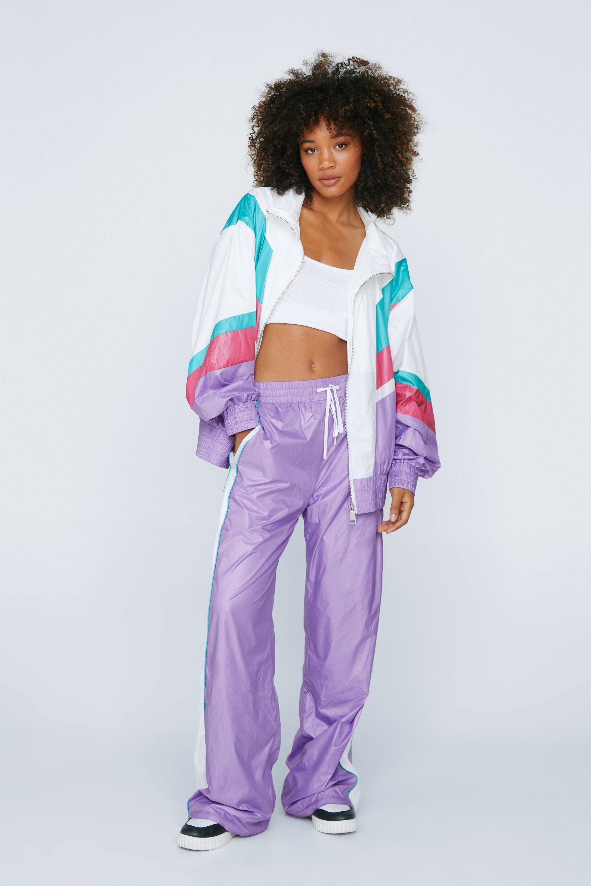 Colorblock shop windbreaker womens