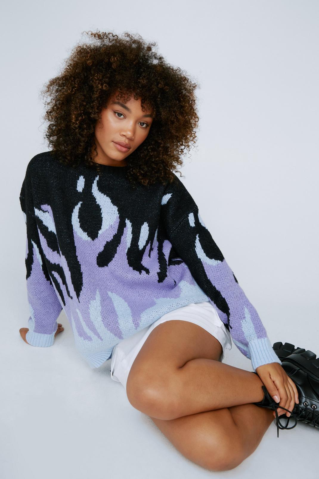 Flame Knitted Jumper image number 1