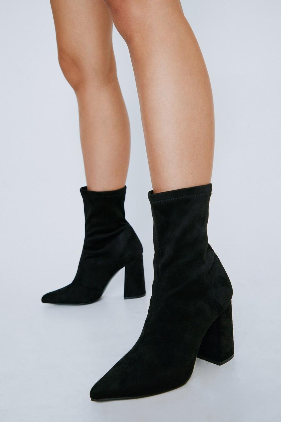 Wide Fit Ankle Sock Boots