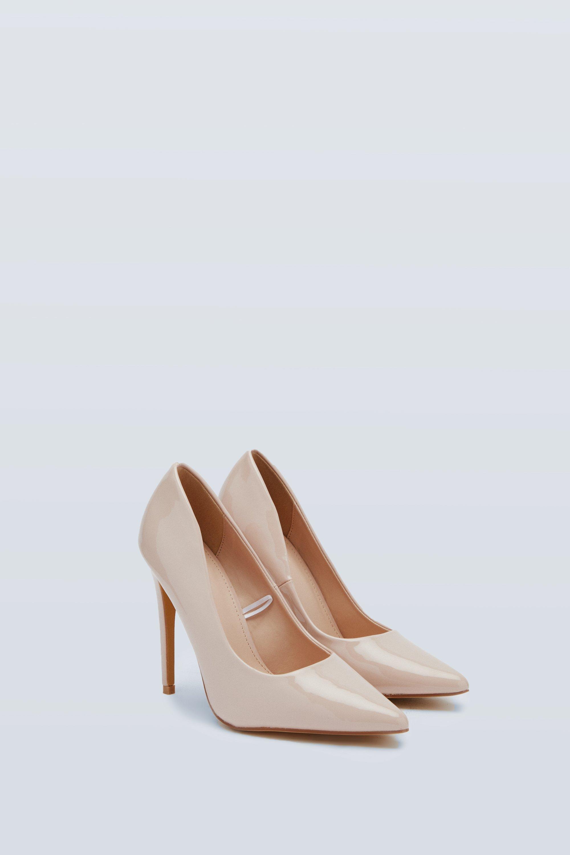 Wide fit shop patent court shoes