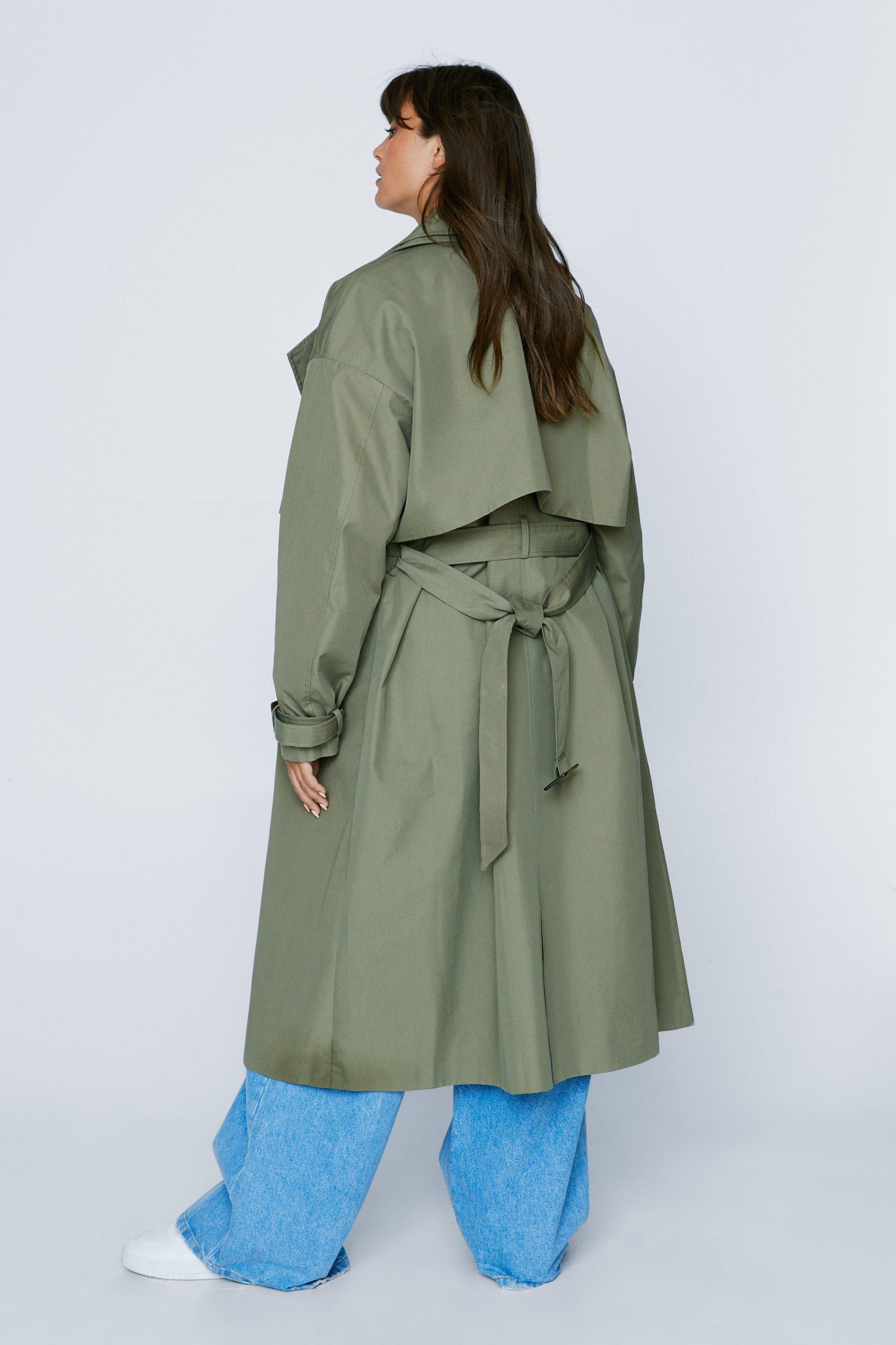 Plus trench on sale