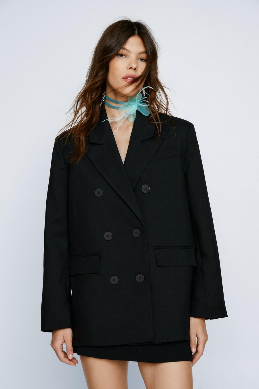 Oversized Co-ord Double Breasted Tailored Blazer