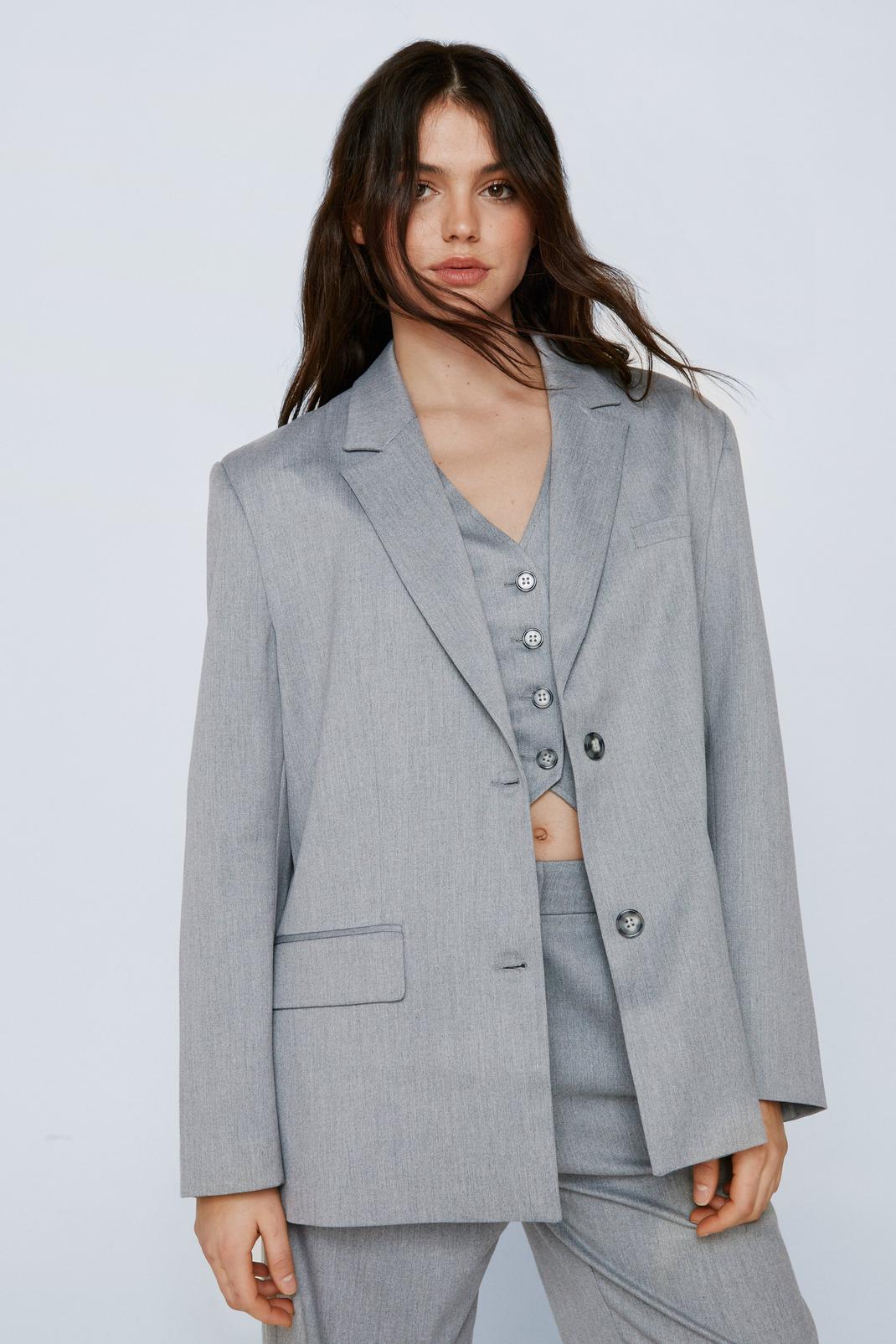Premium - oversized blazer grey