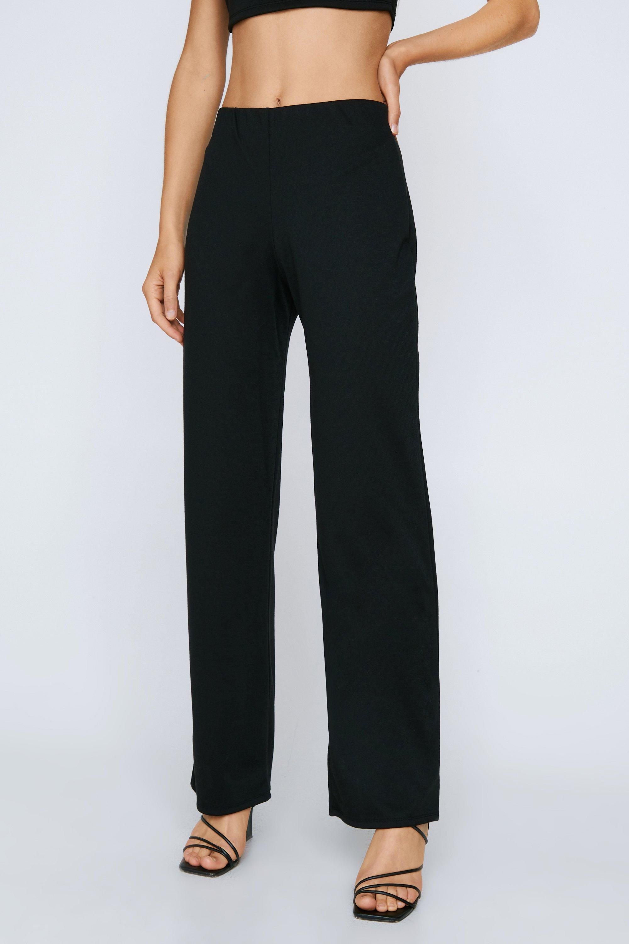 Ponte Knit Straight Leg Pant in Black – Sseko Designs