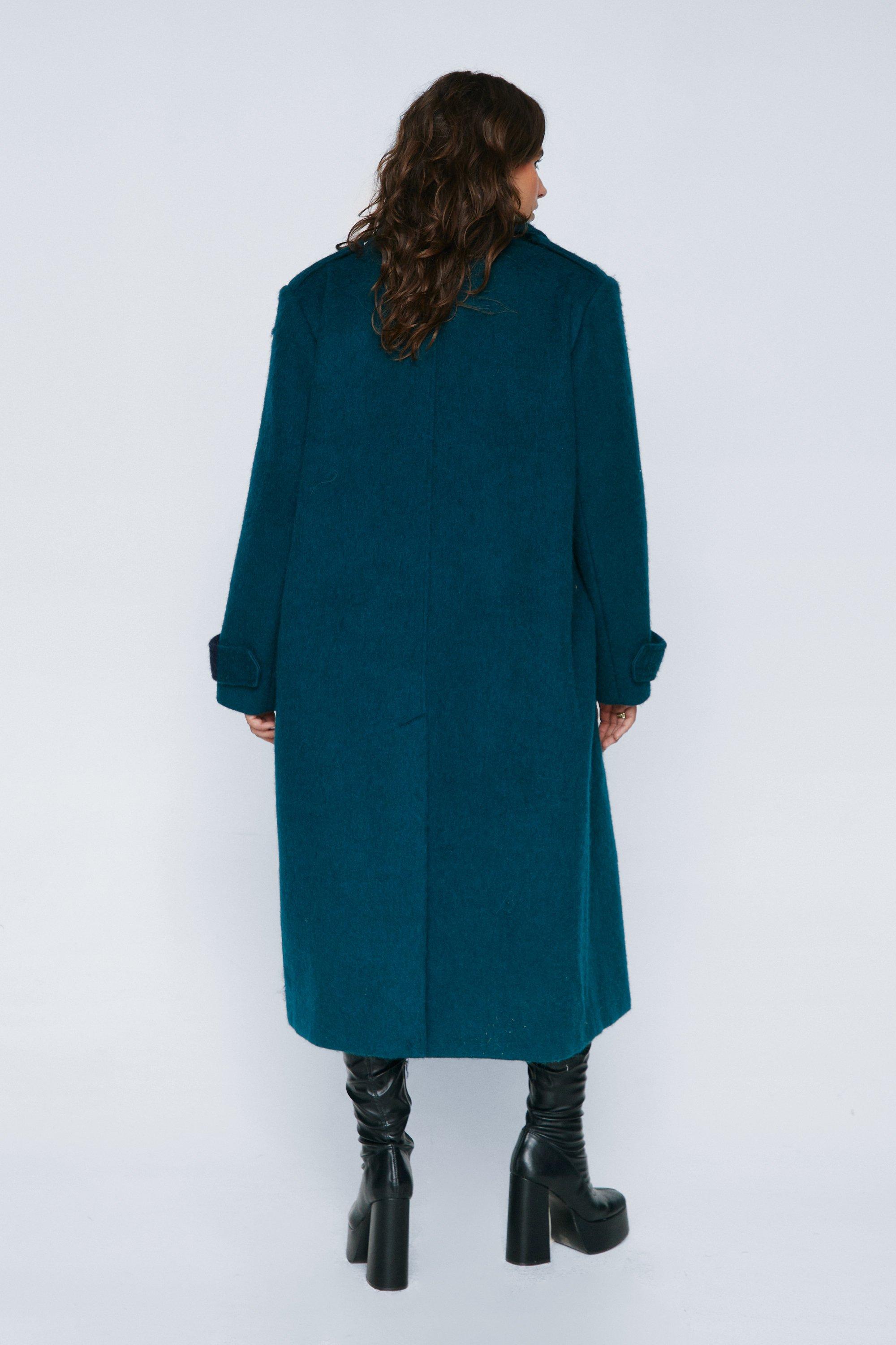 Plus size wool coats on sale long