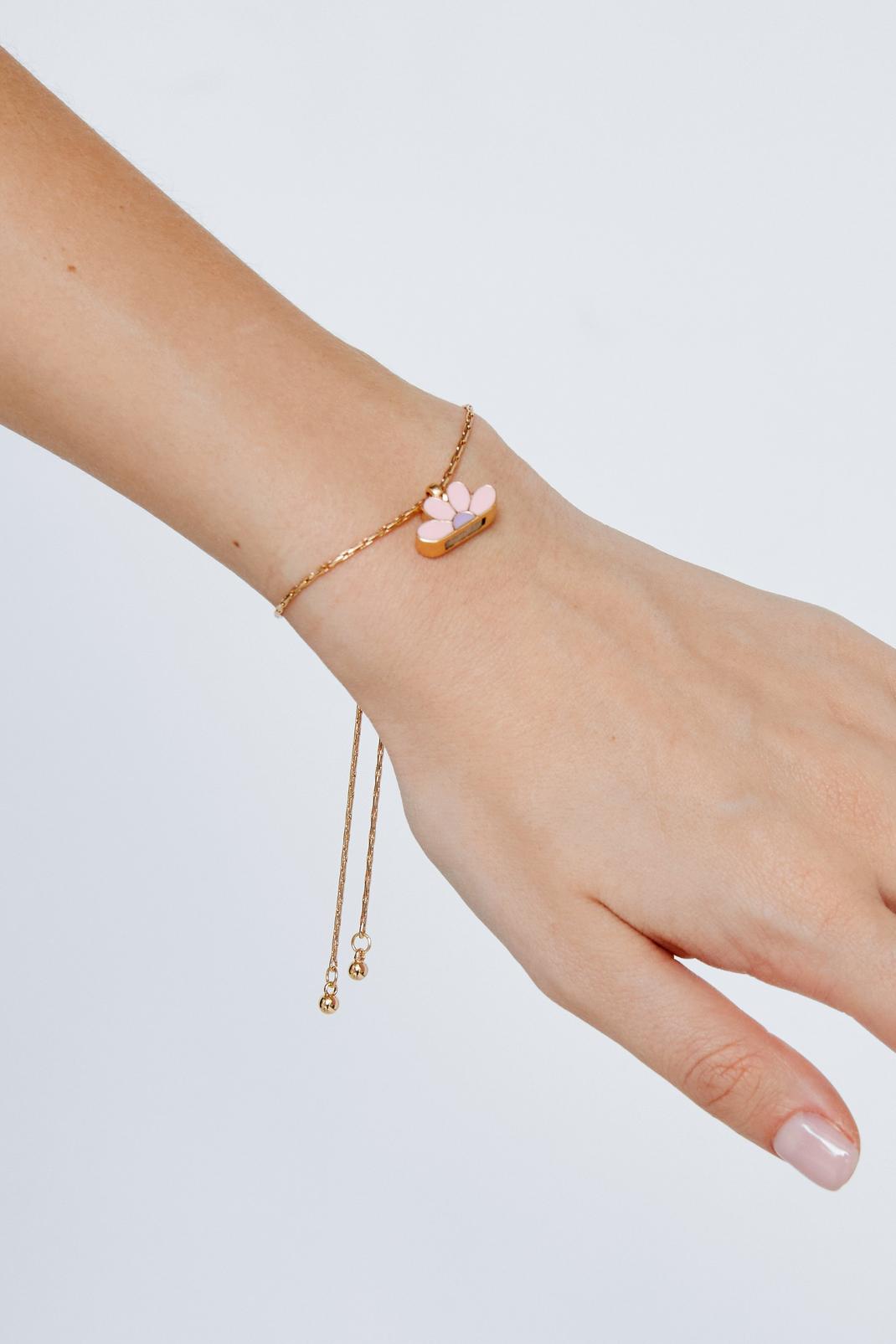 Gold Recycled Flower Friendship Bracelets image number 1