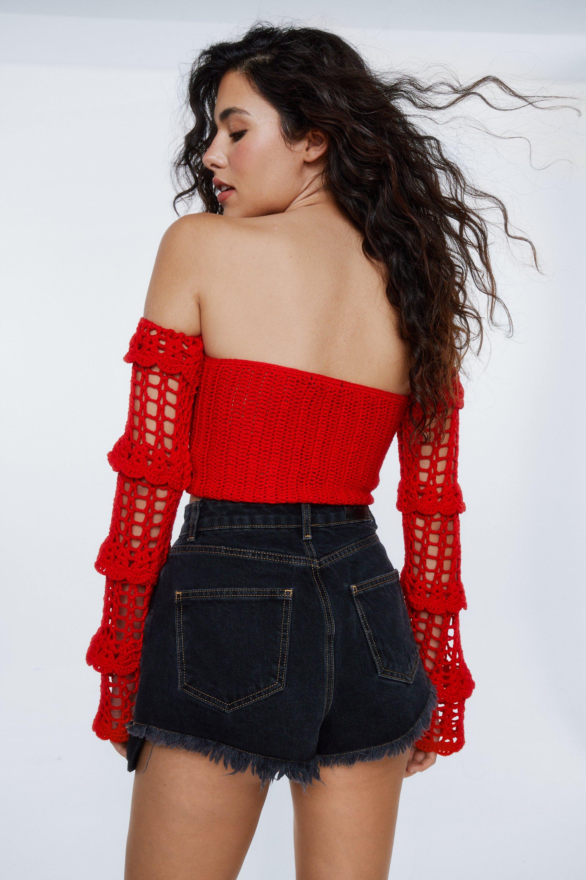 Lace up off on sale the shoulder top