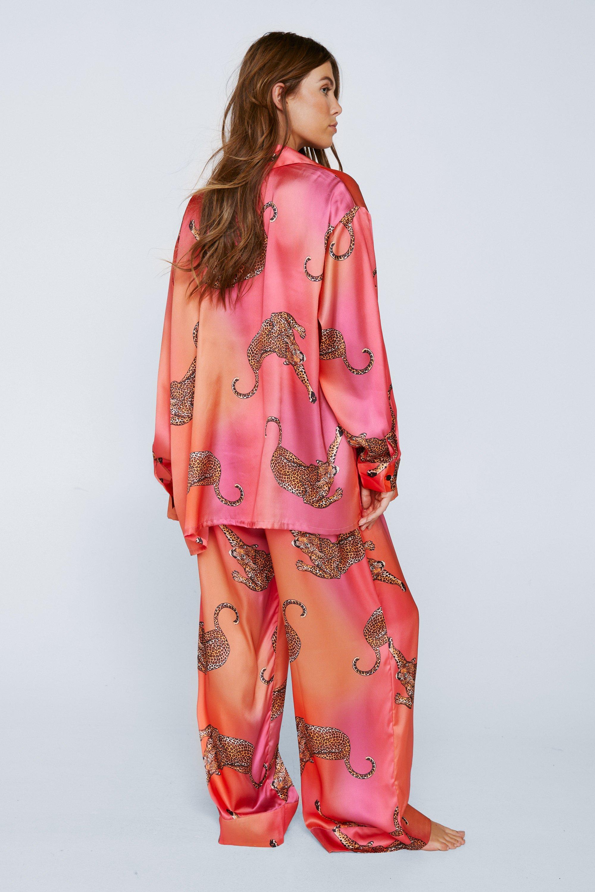 Pink leopard online pajamas