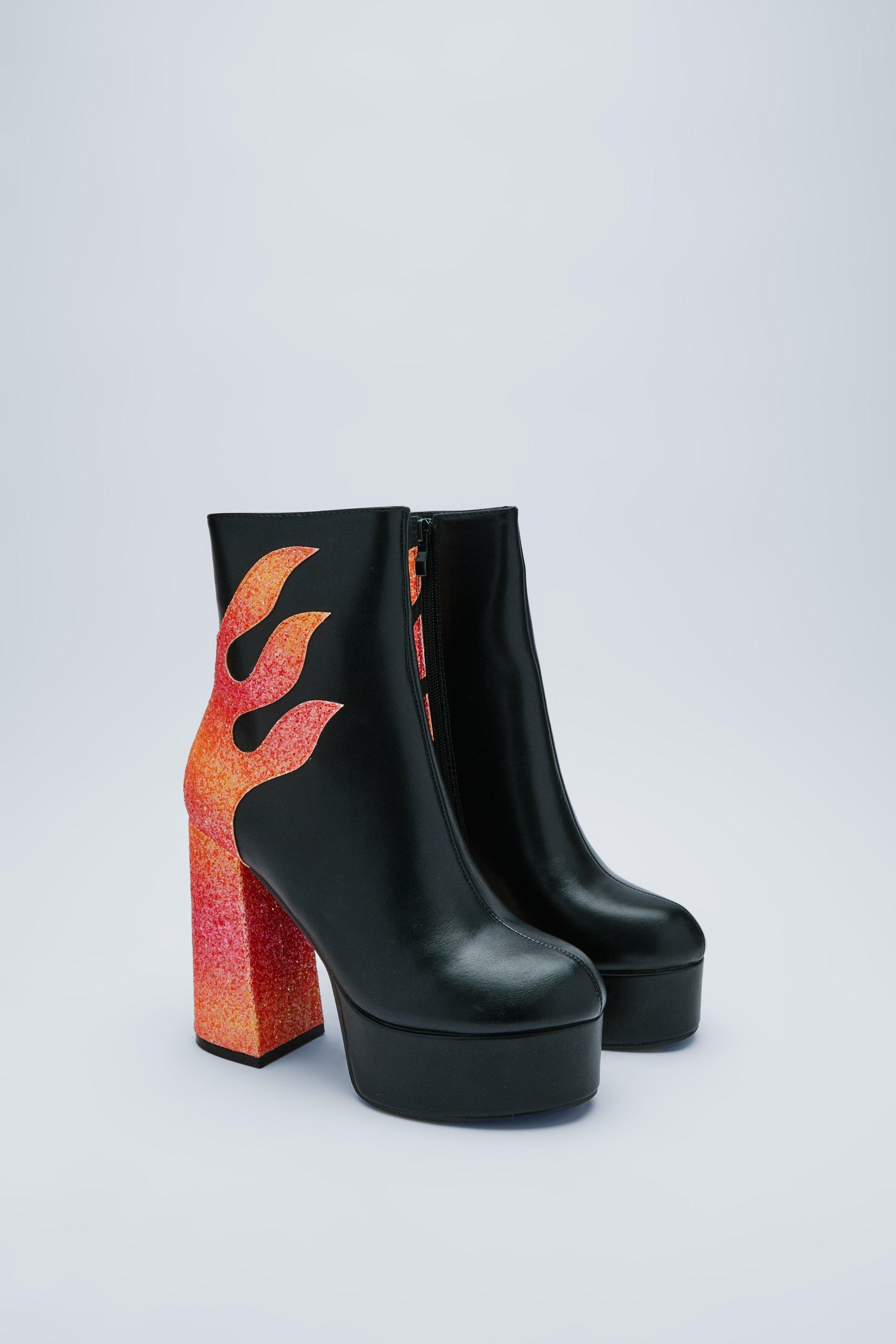 Flame store platform boots