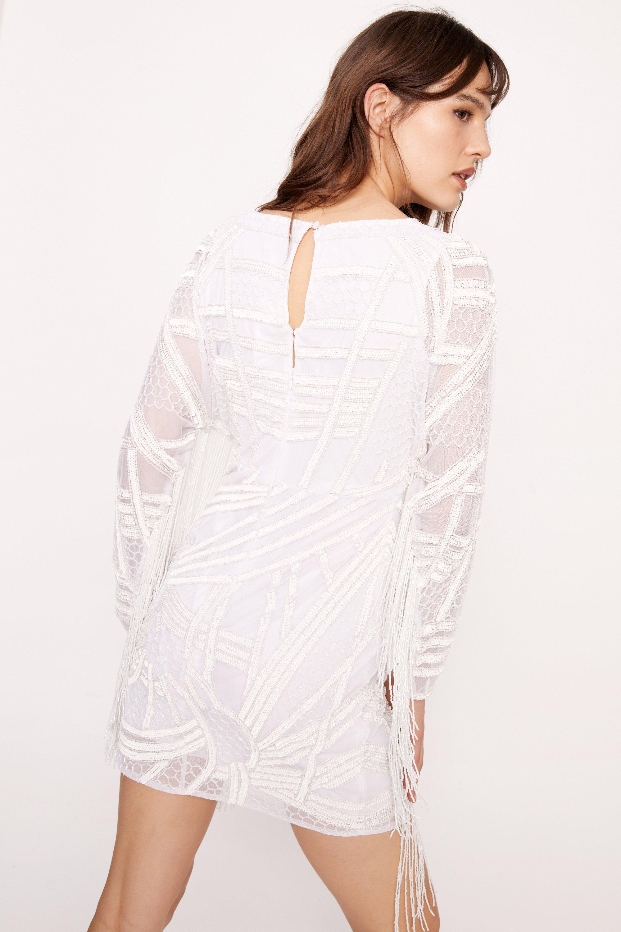 Miss selfridge shop fringe dress