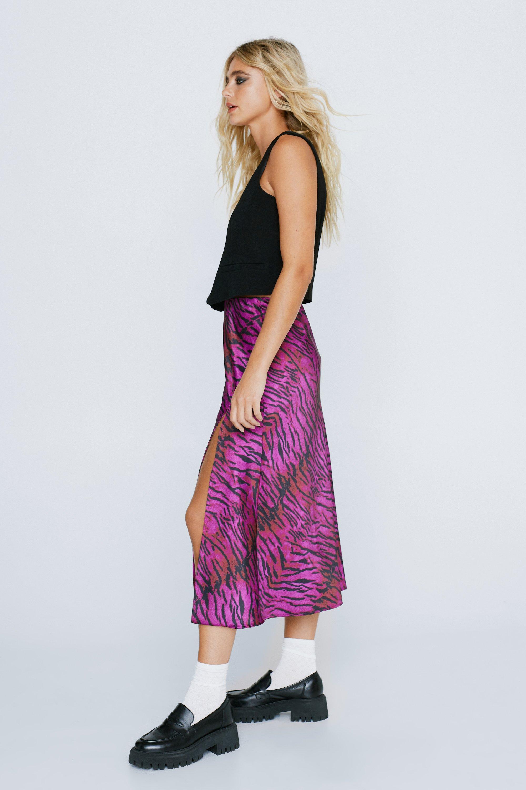 Nasty gal 2024 zebra print skirt