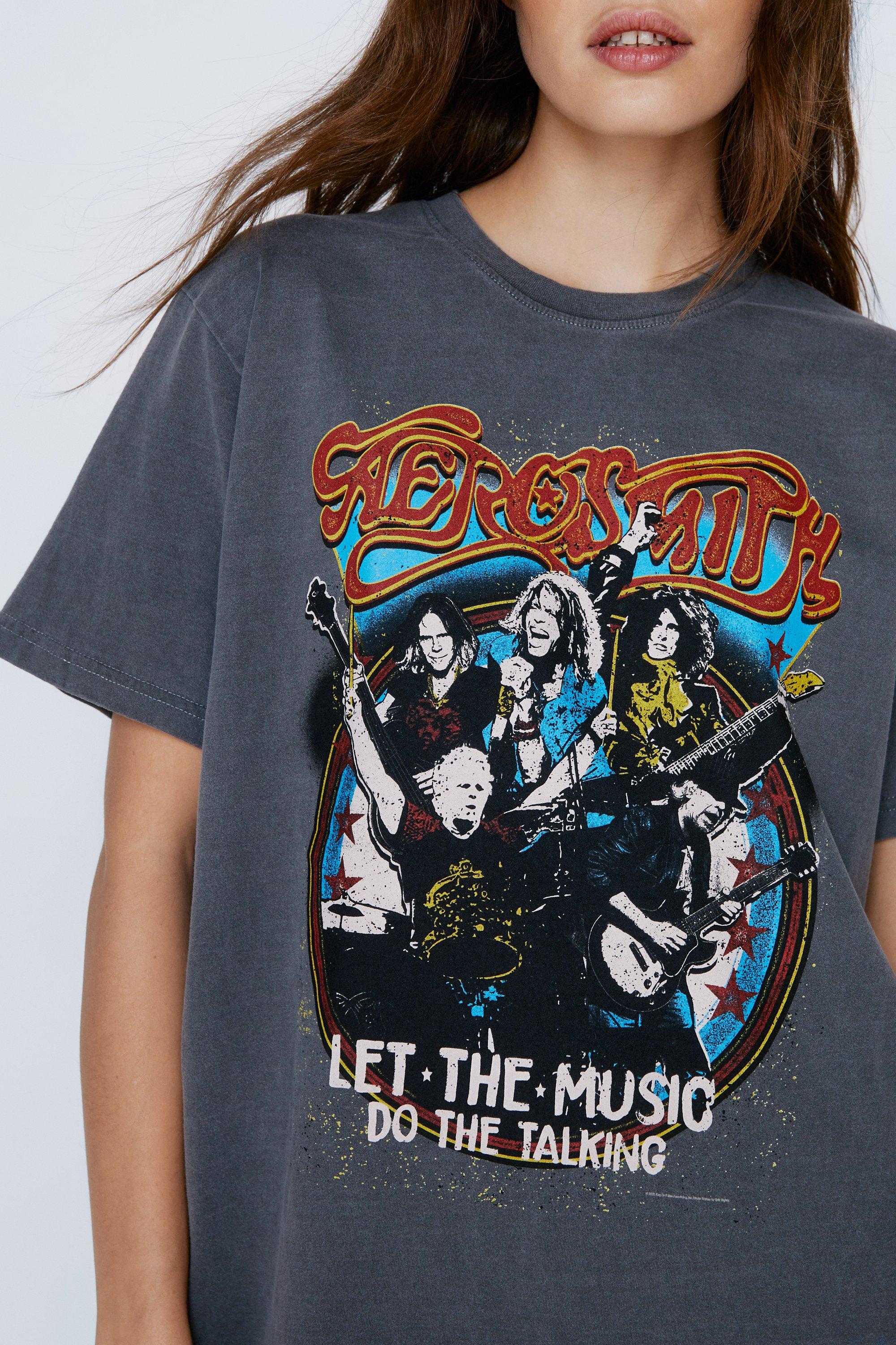 T on sale shirt aerosmith