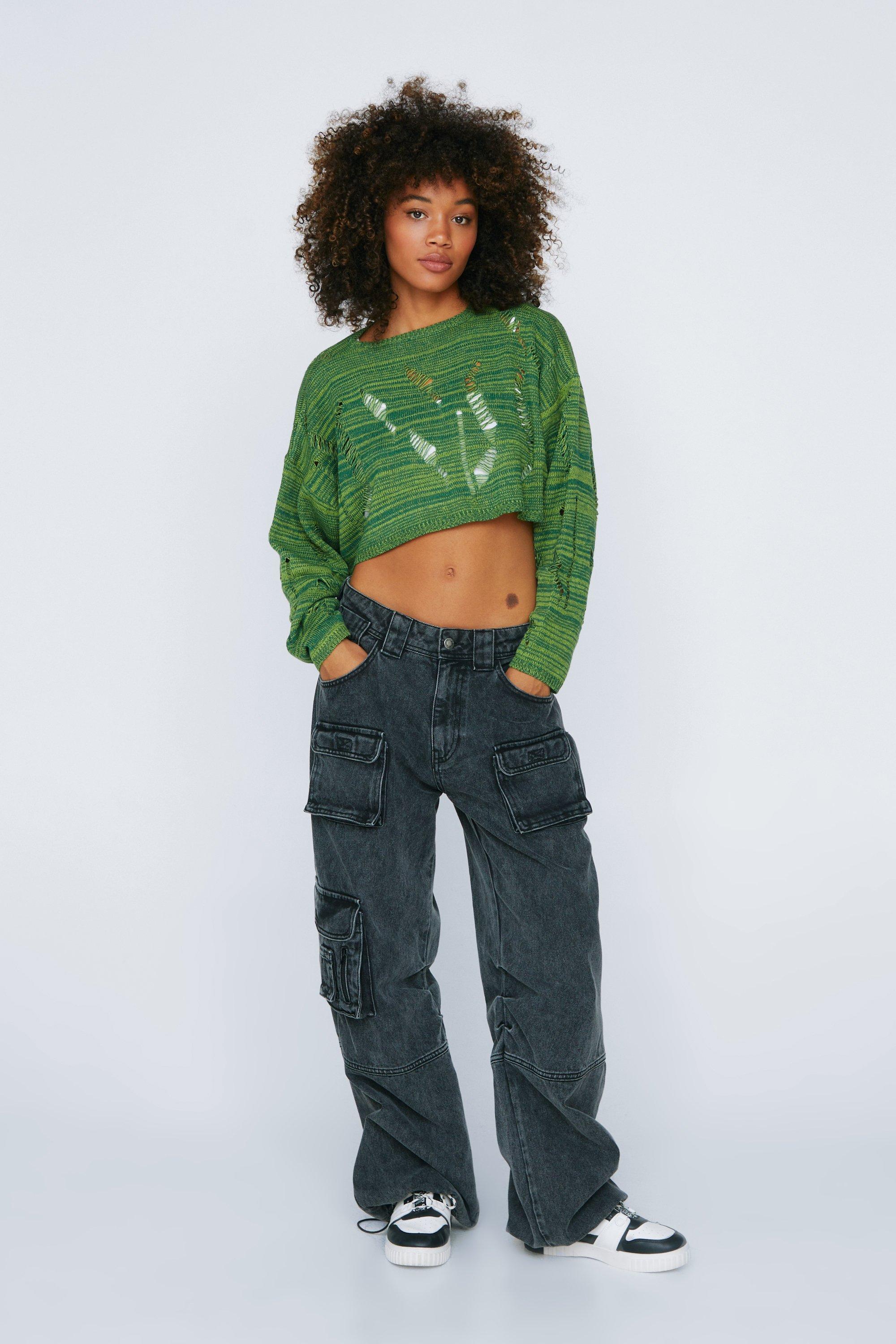 Baggy cropped online jumper