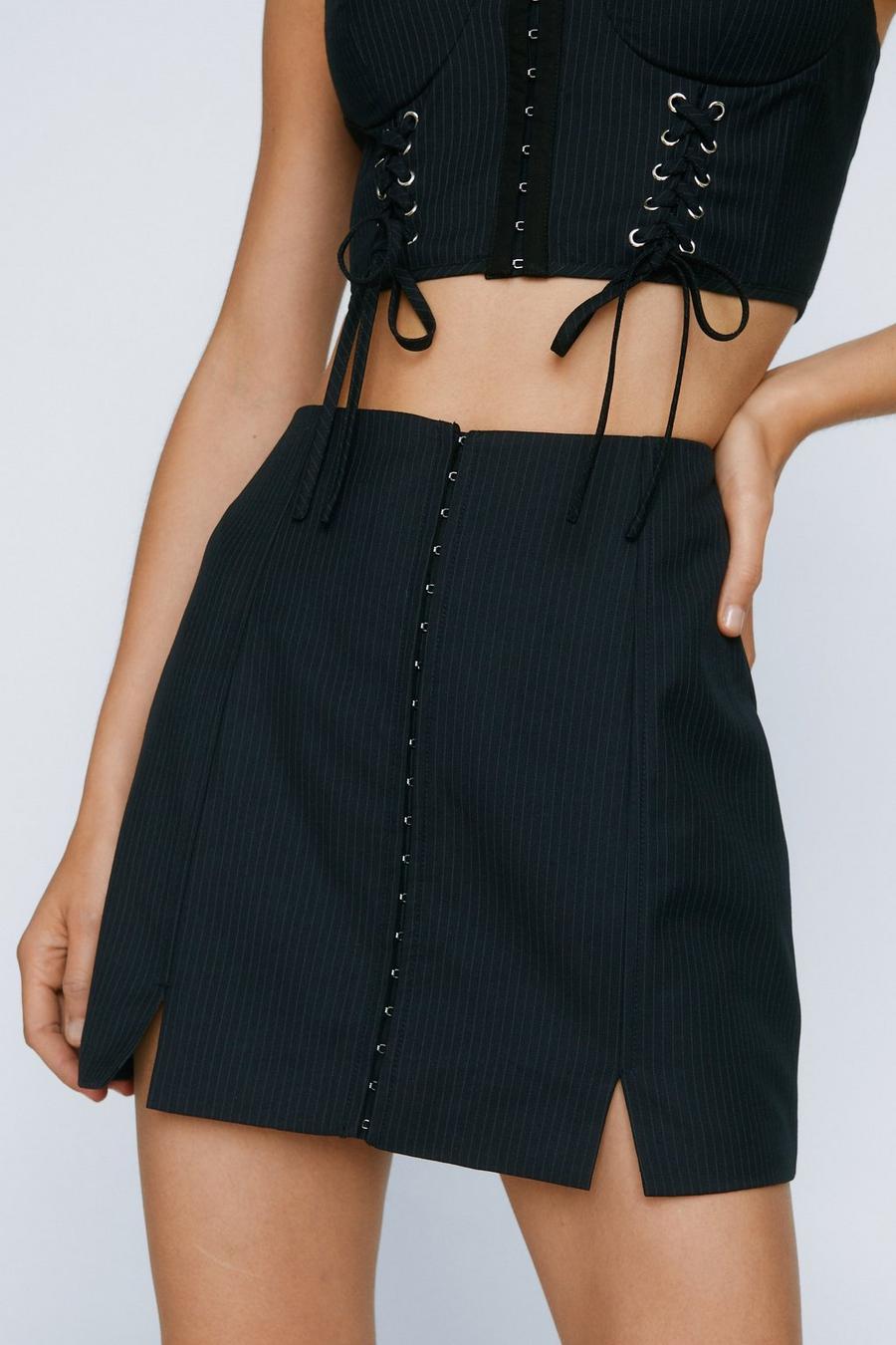 Premium Lace Up Detail Mini Skirt 