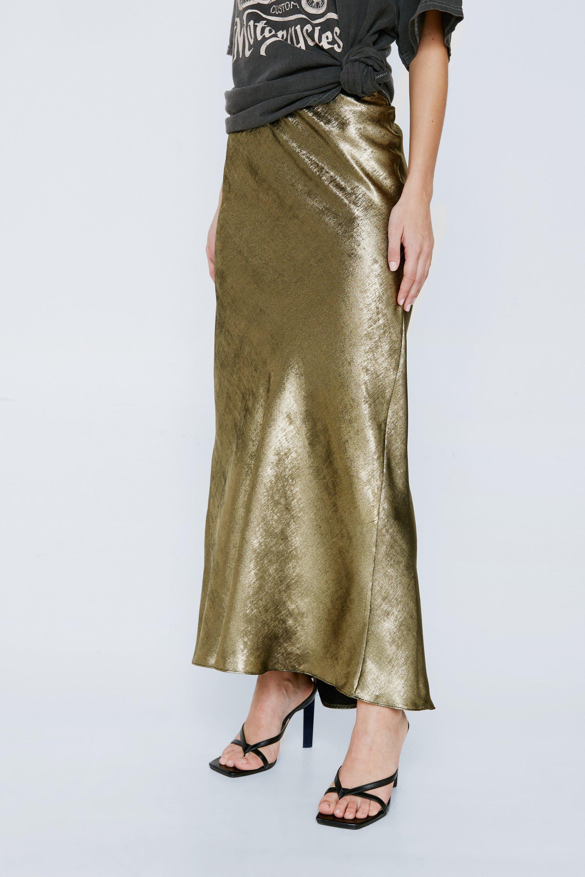 Nasty gal metallic skirt hotsell