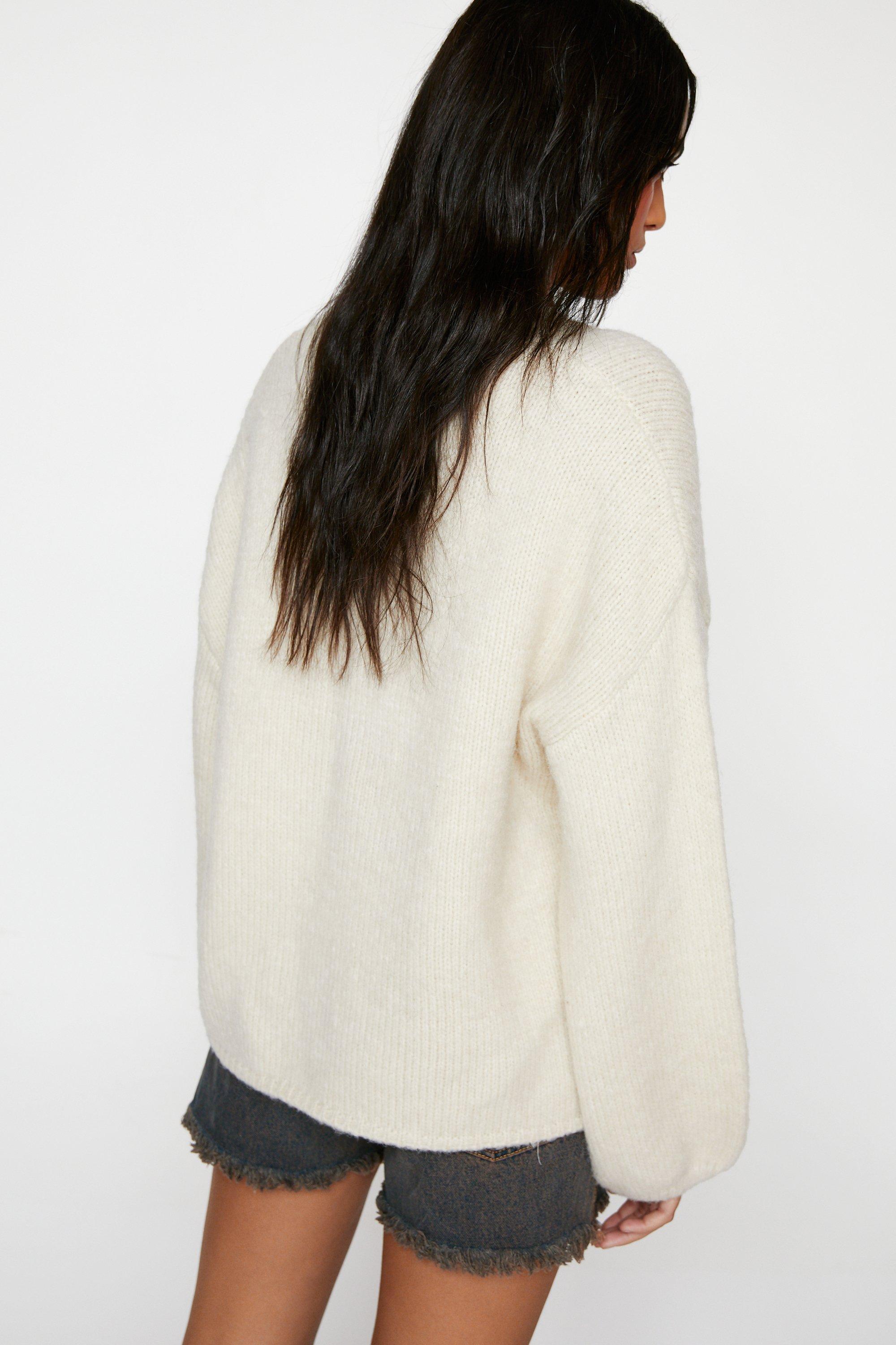 Oversized Crew Neck Jumper | Nasty Gal