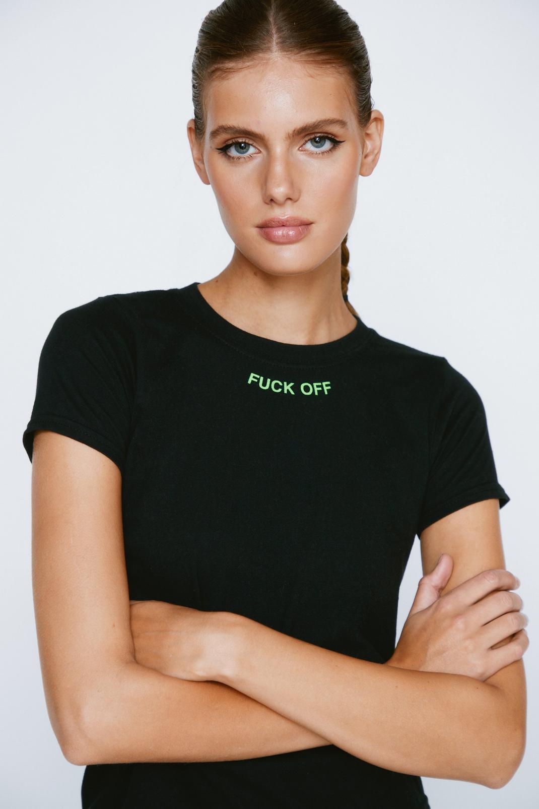 Black 'Off' Slogan Baby T-Shirt image number 1