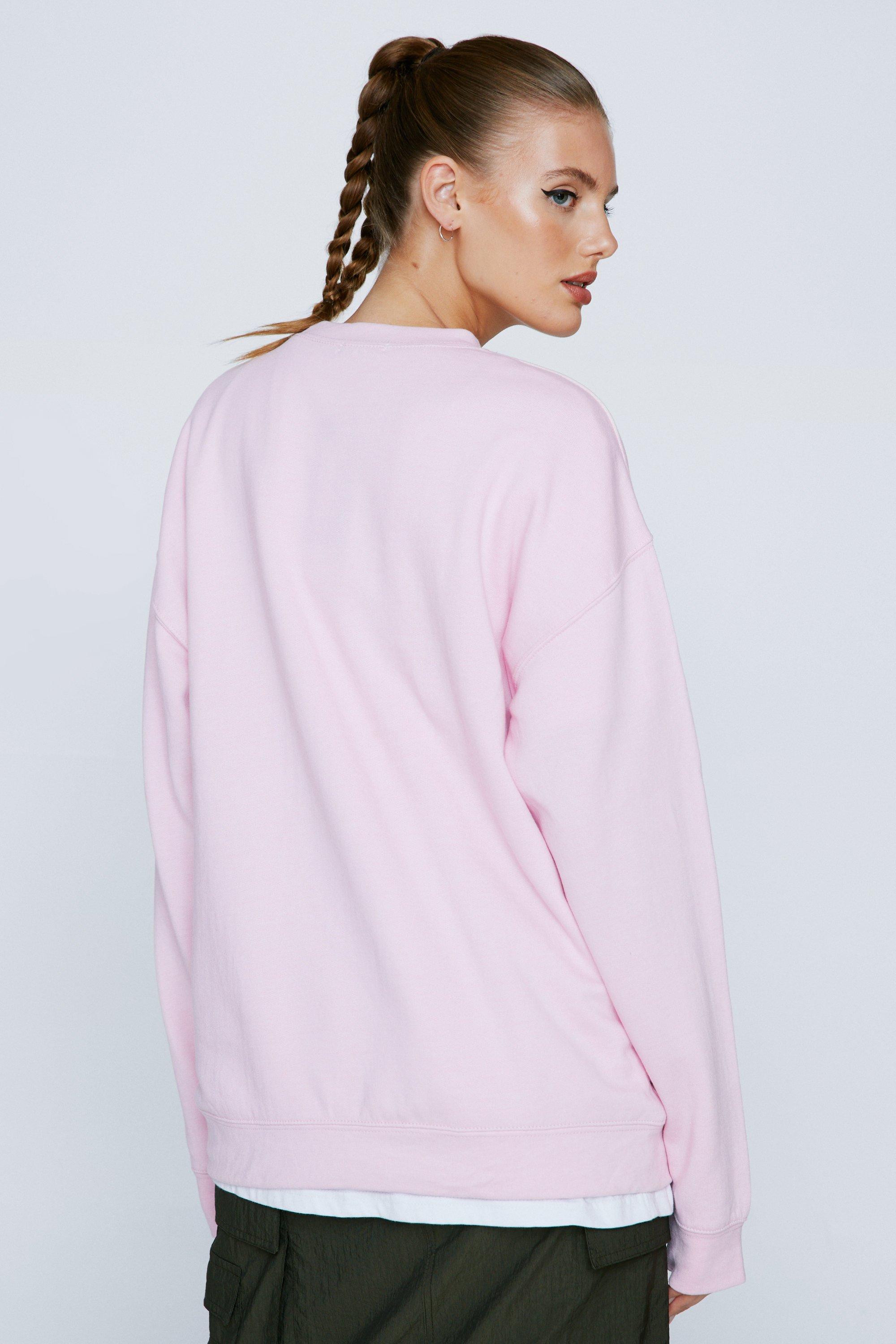 Plt Light Pink Oversized Basic Sweat Hoodie