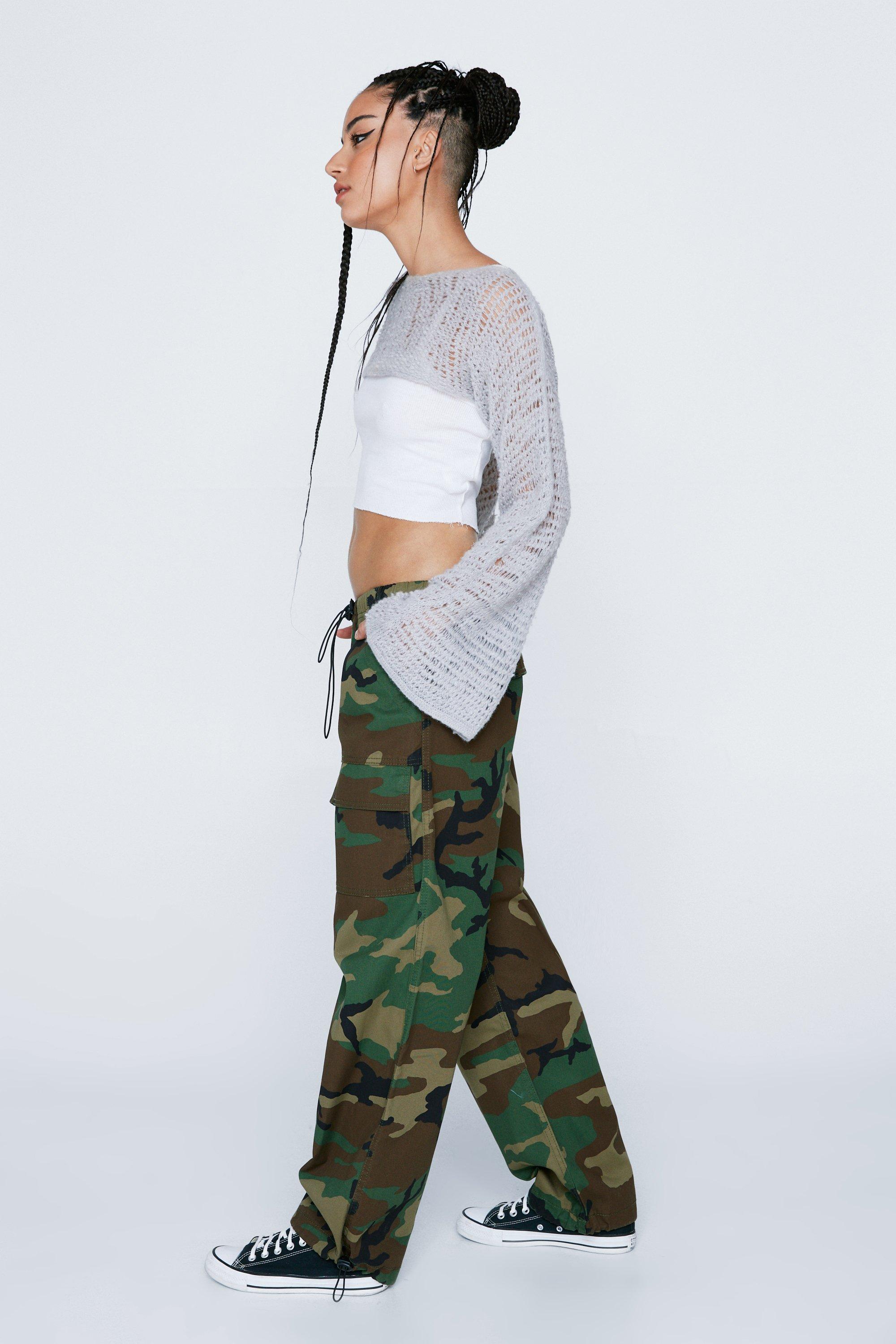 Women's petite camouflage store pants