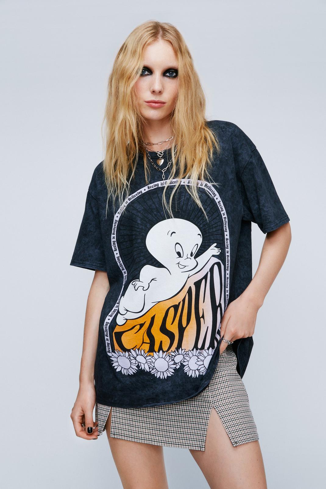 T-shirt oversize imprimé Casper image number 1