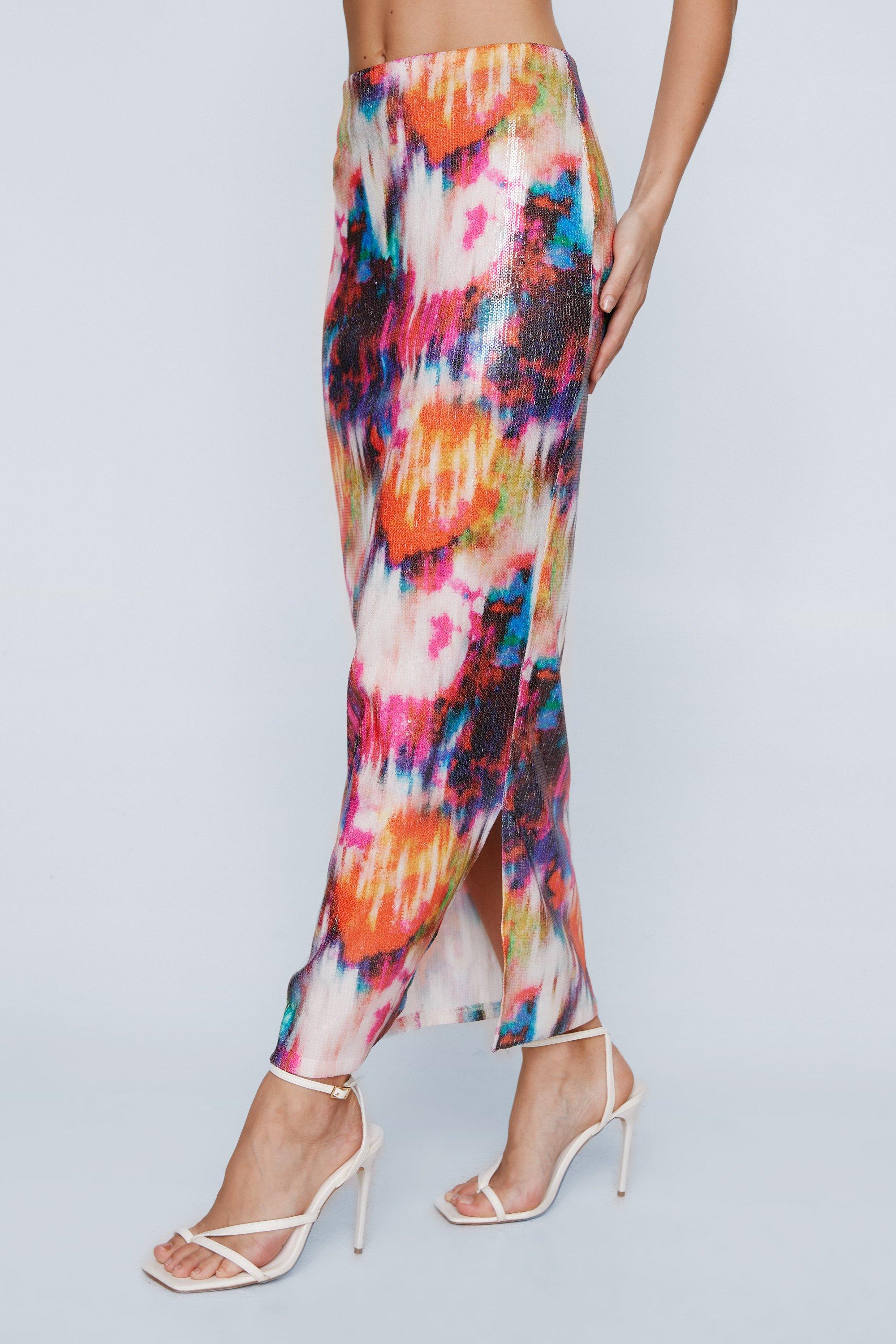 Nasty gal on sale sequin maxi skirt