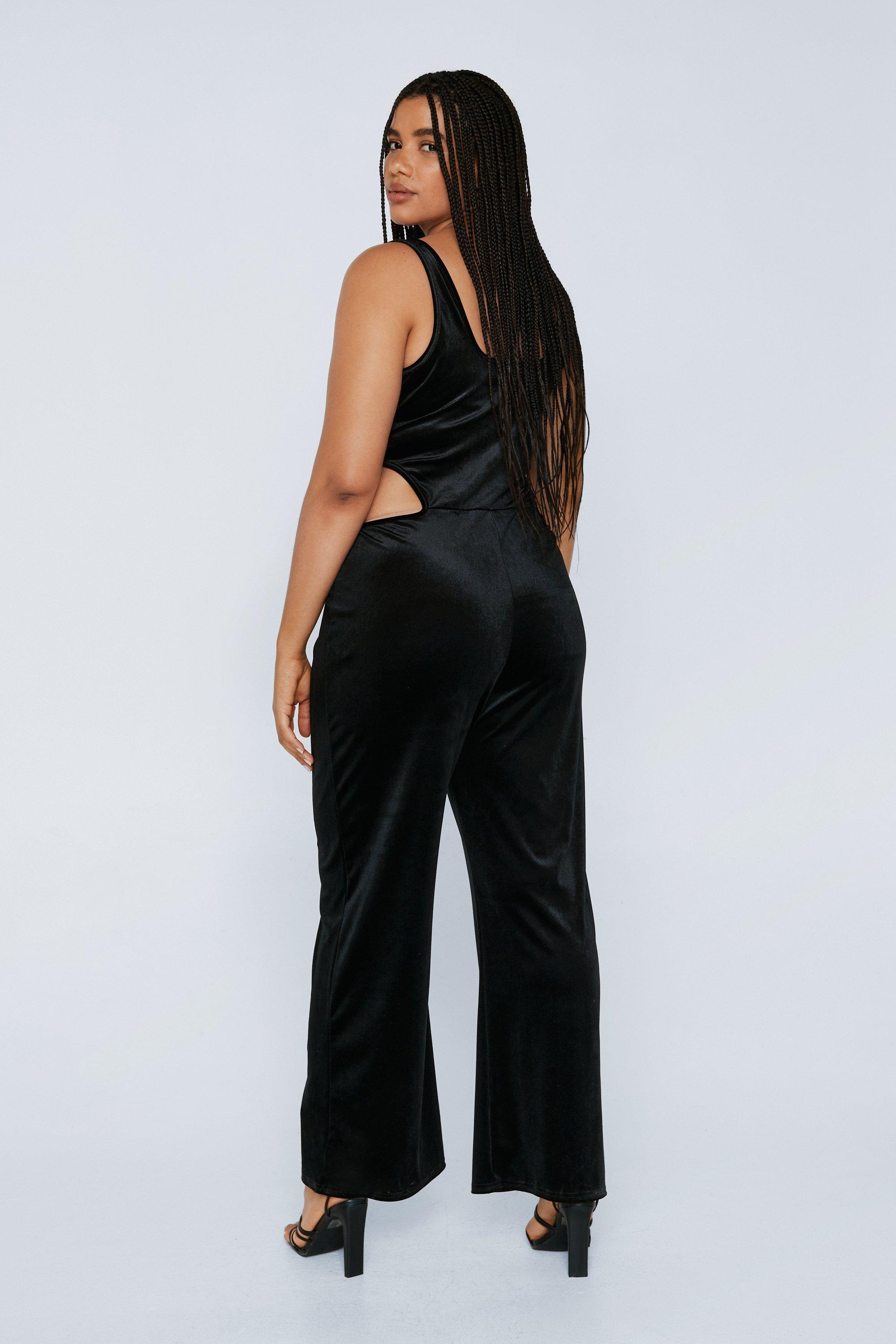 Nasty gal cheap velvet jumpsuit