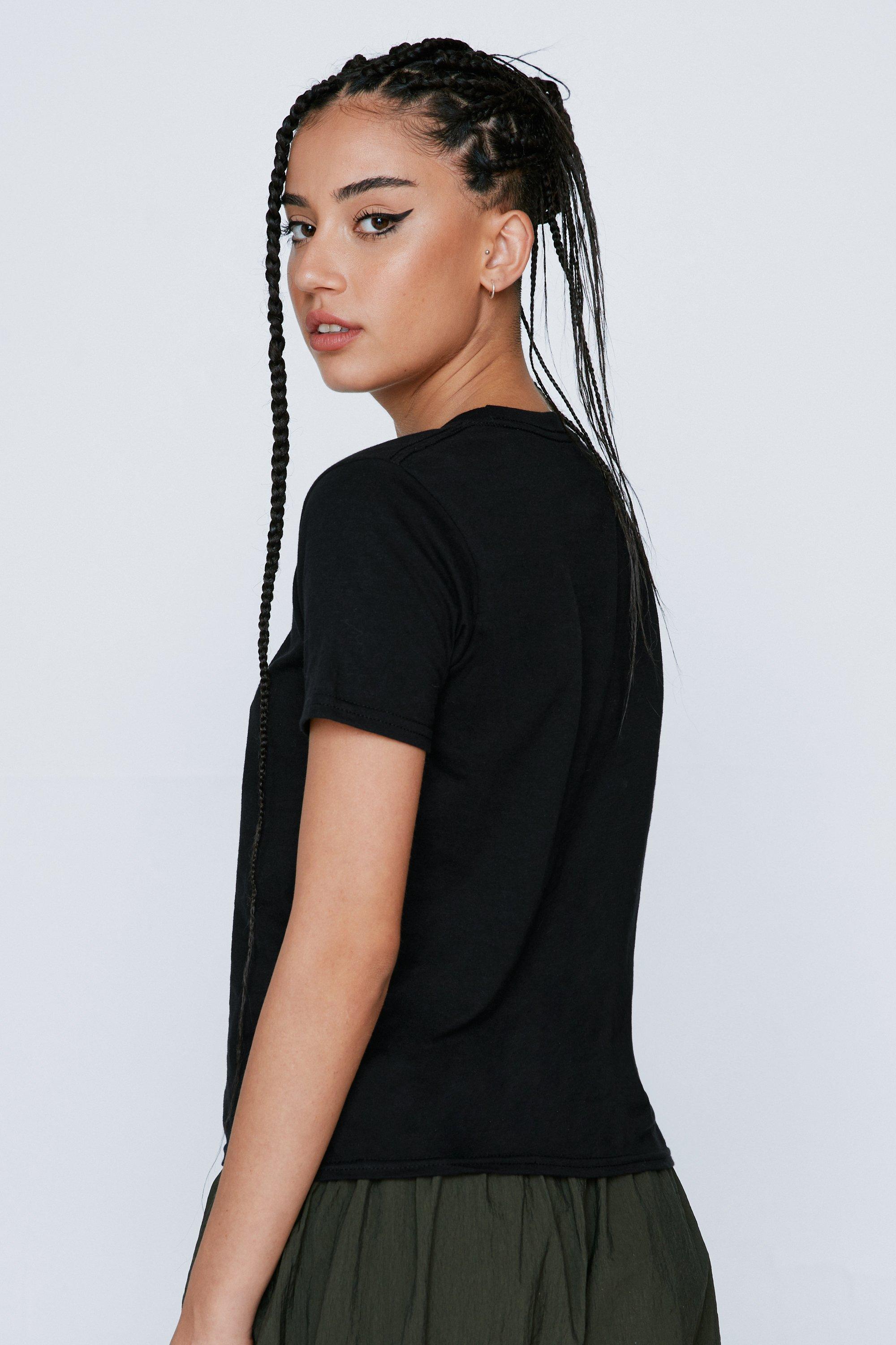 T shirt court moulant imprime Sweet Like Sugar