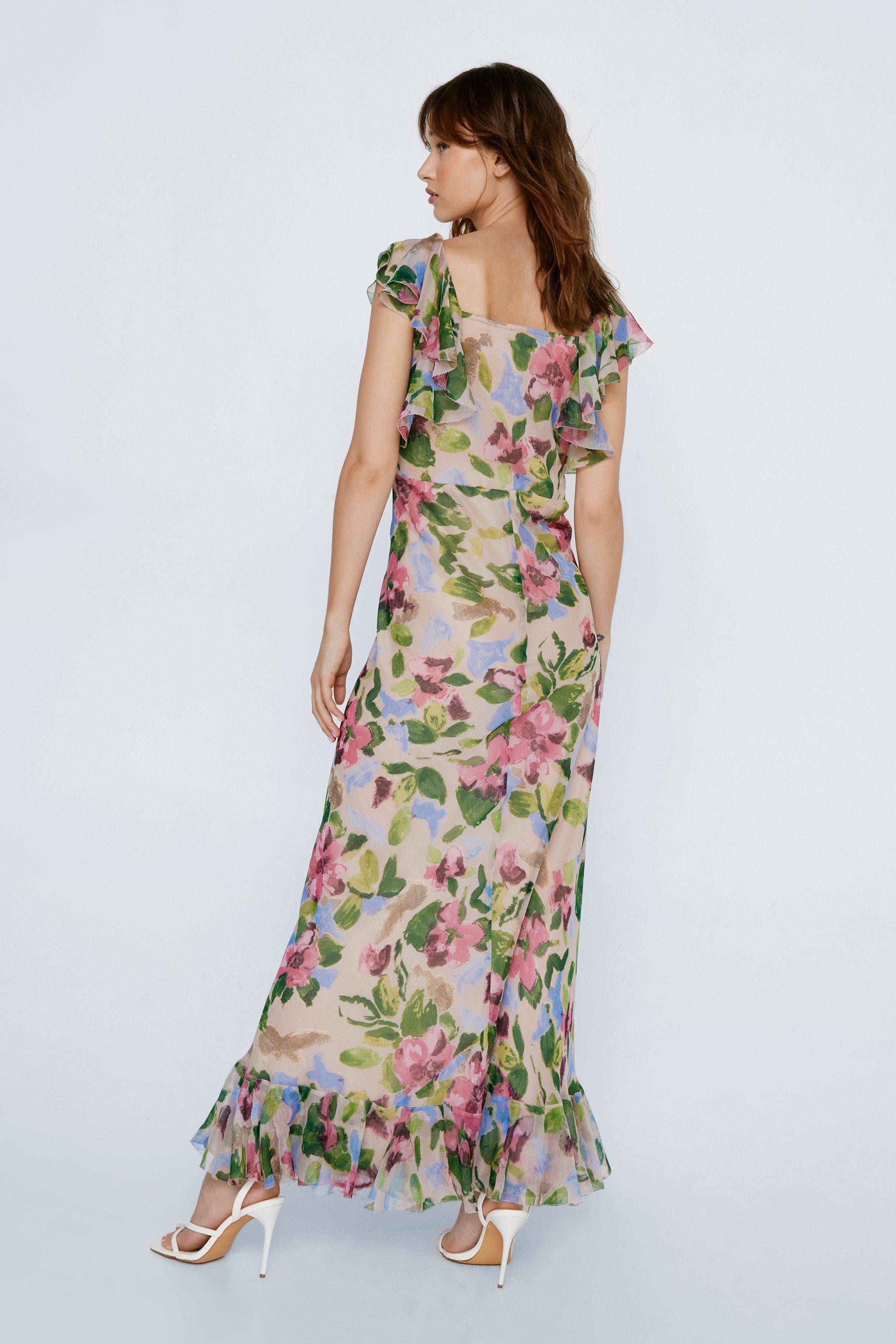 Petite hot sale floral maxi