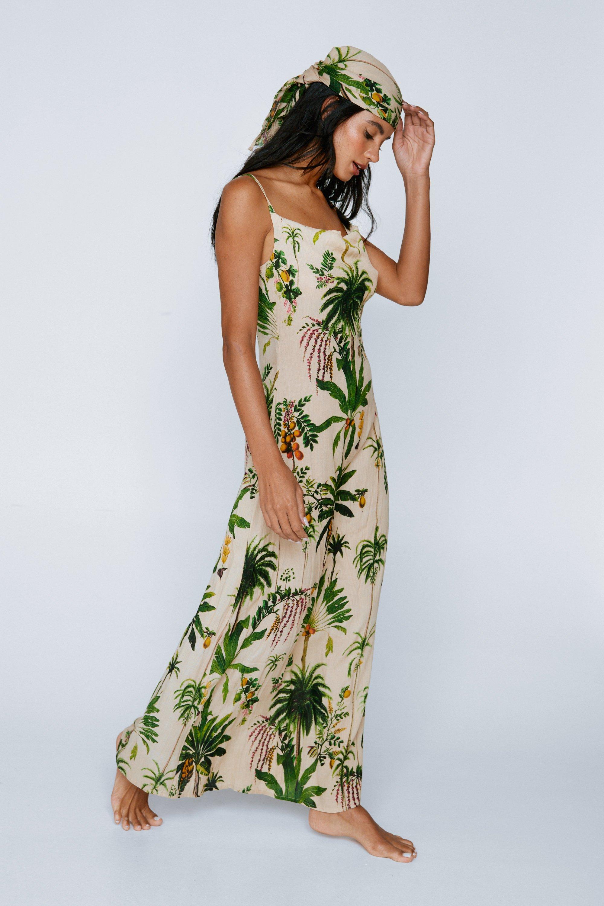 Maxi dress cheap with headscarf