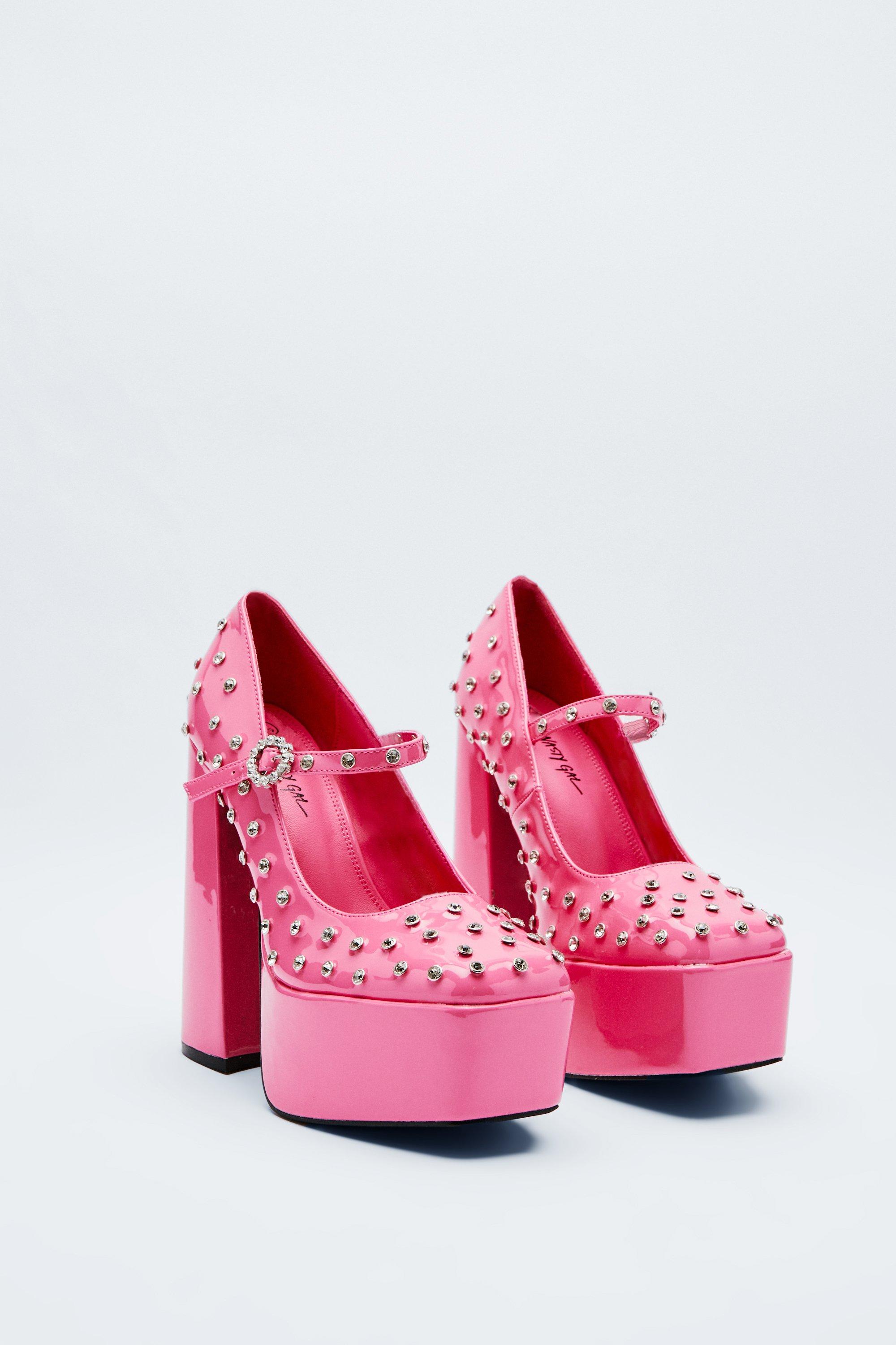 Platform mary jane discount heels