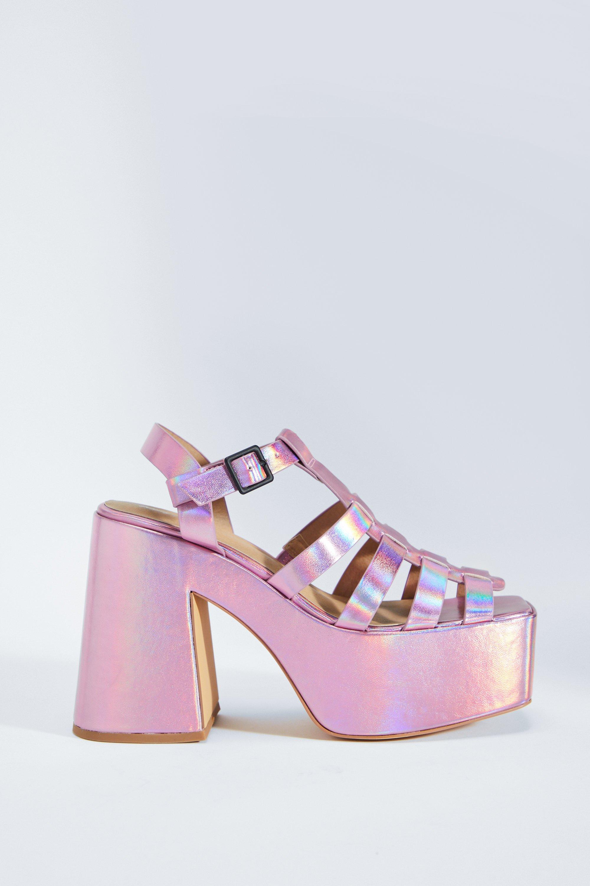 Sandales m duse en simili talon et plateforme Nasty Gal