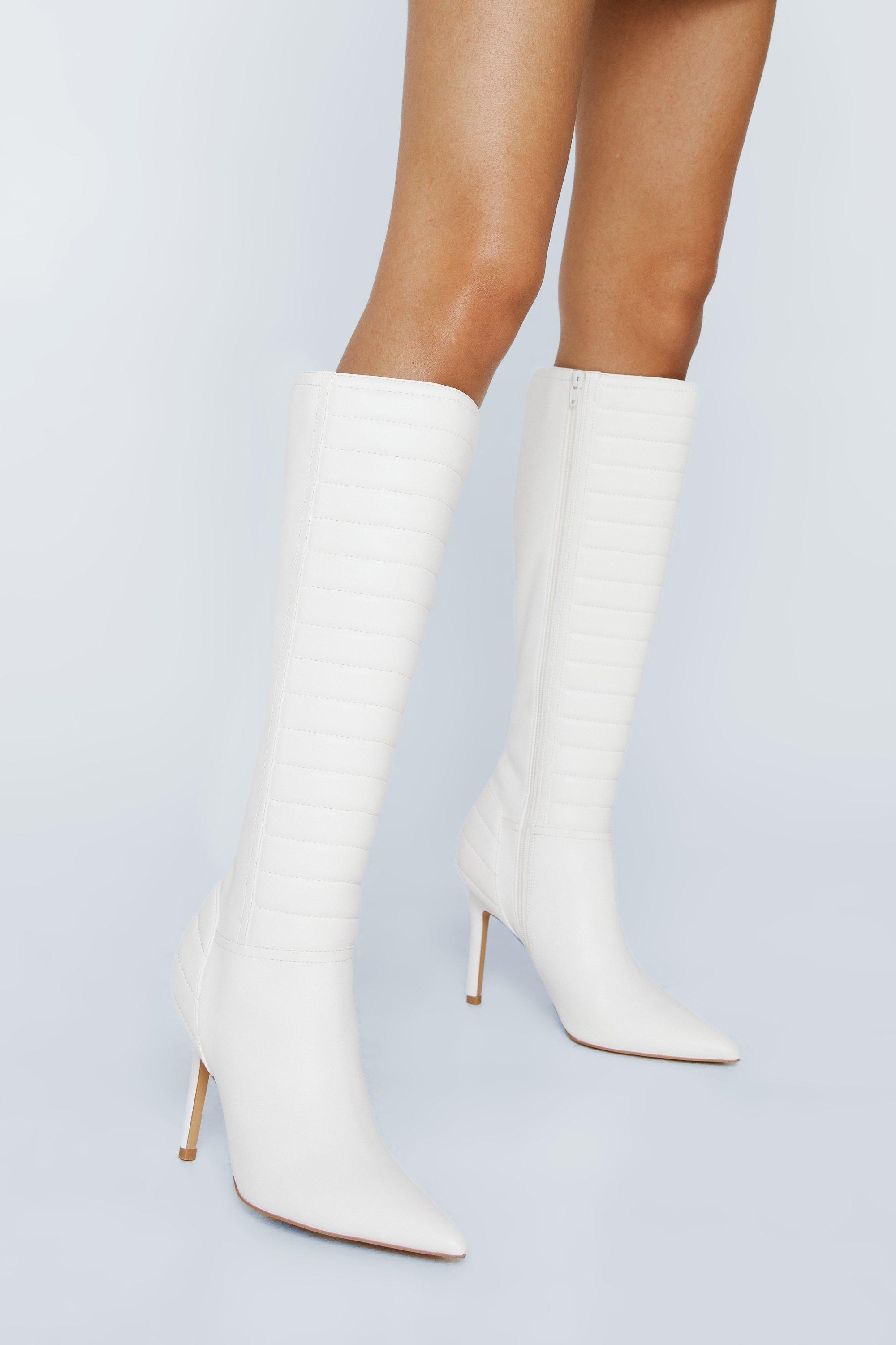 Nasty gal outlet white boots