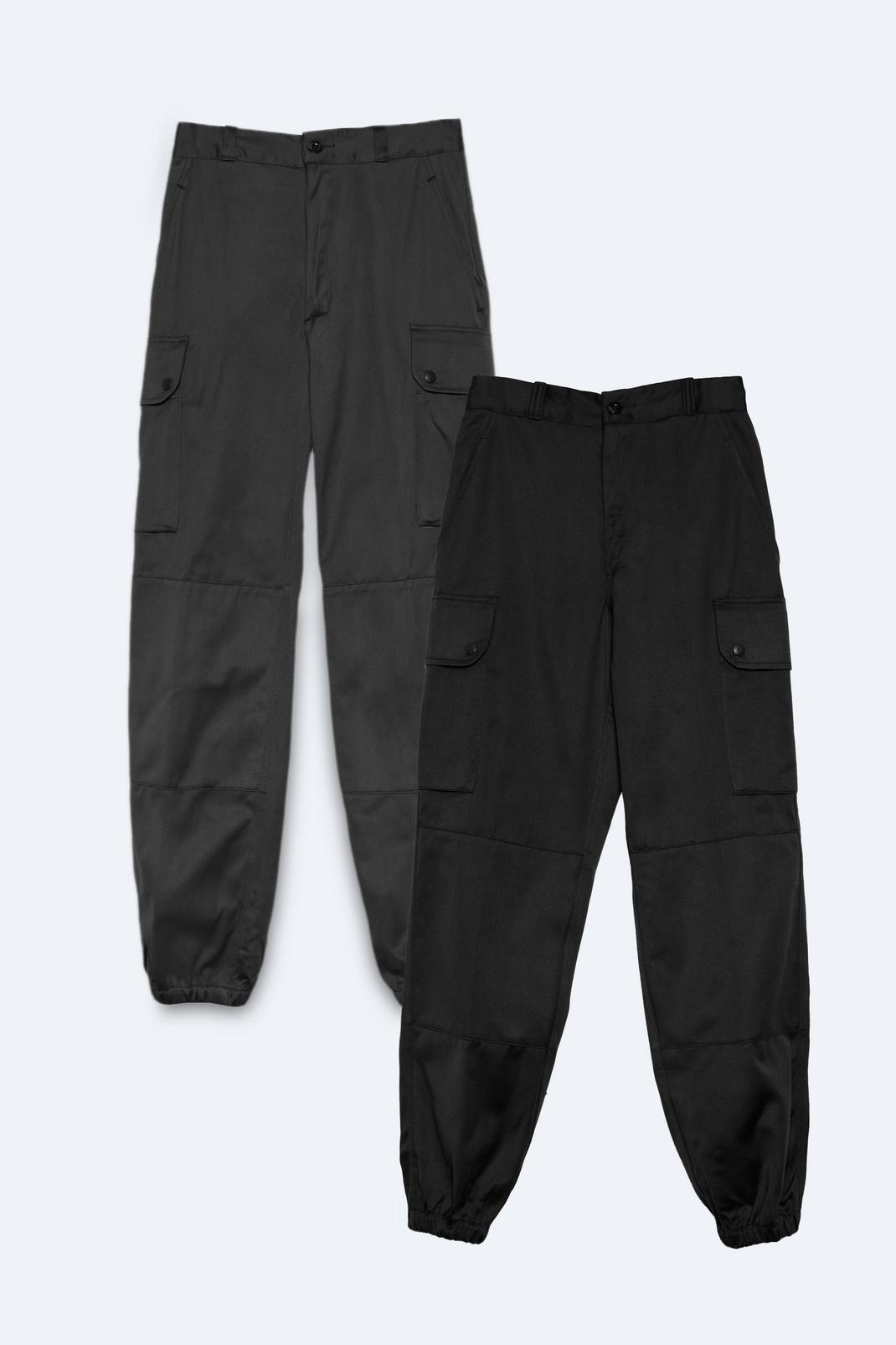 Pantalon cargo vintage, Black image number 1